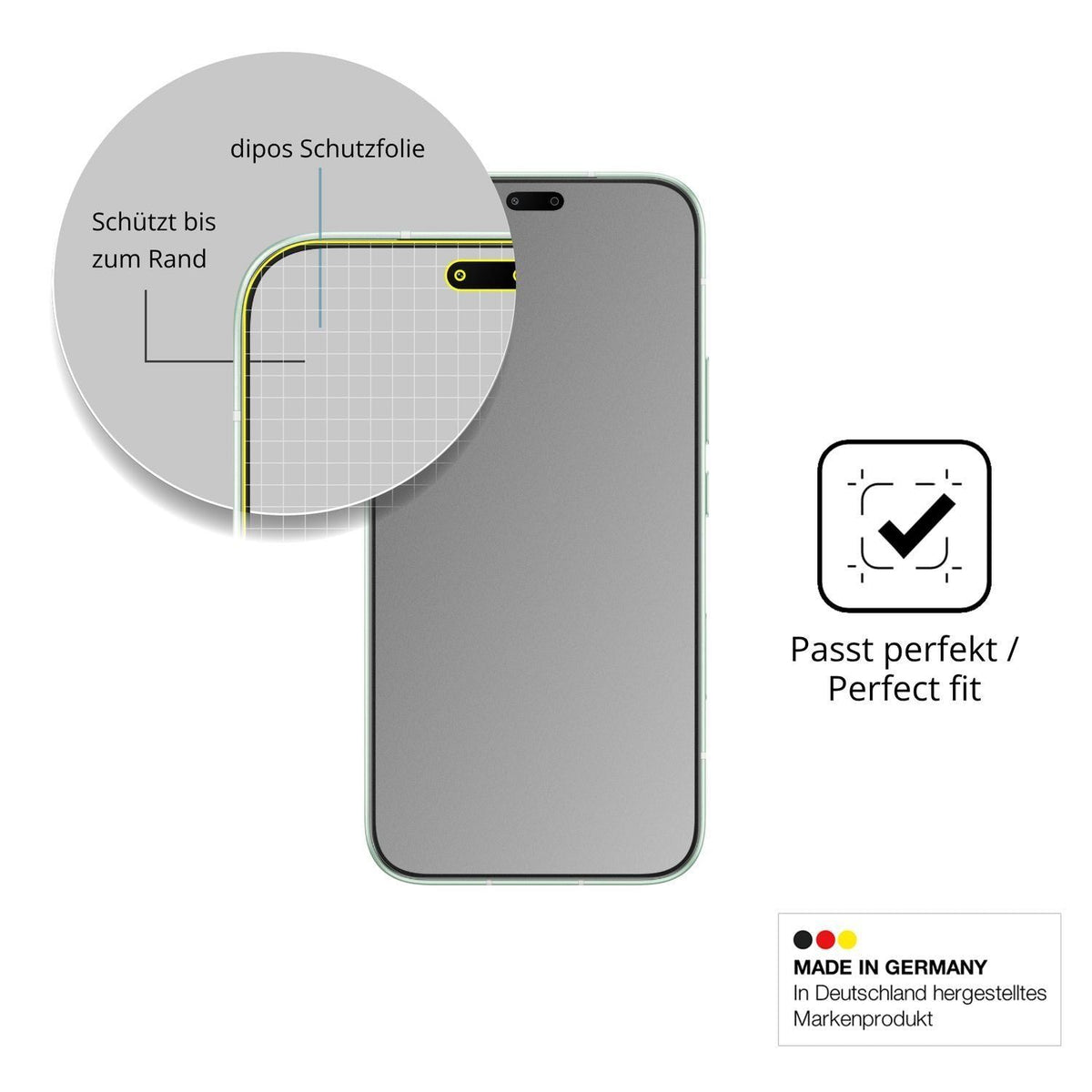 Blickschutzfolie für Honor 600 Lite matt Schutzfol (4)