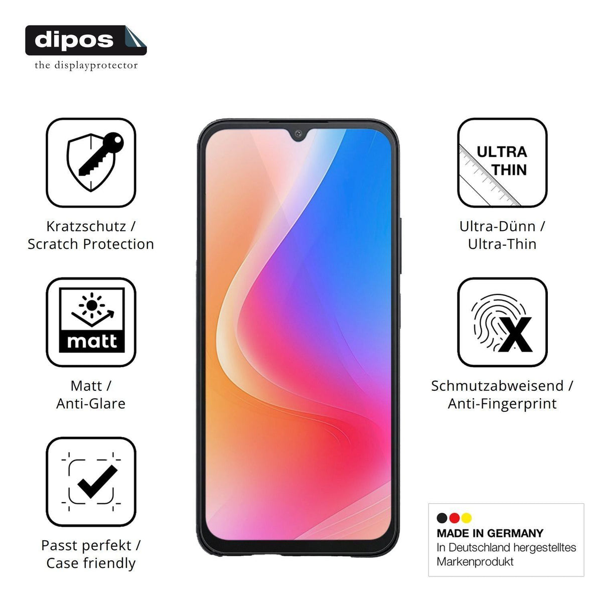 4x Schutzfolie matt für Redmi A7 Pro 4G Display-Sc (7)