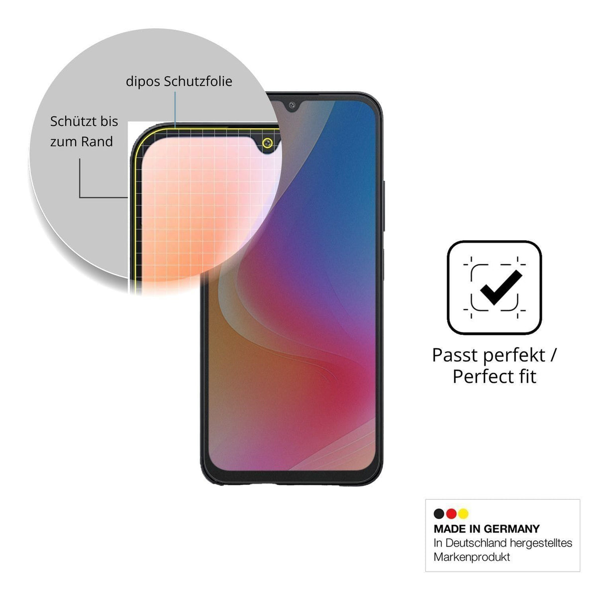 Blickschutzfolie für Redmi A7 Pro 4G matt Schutzfo (4)