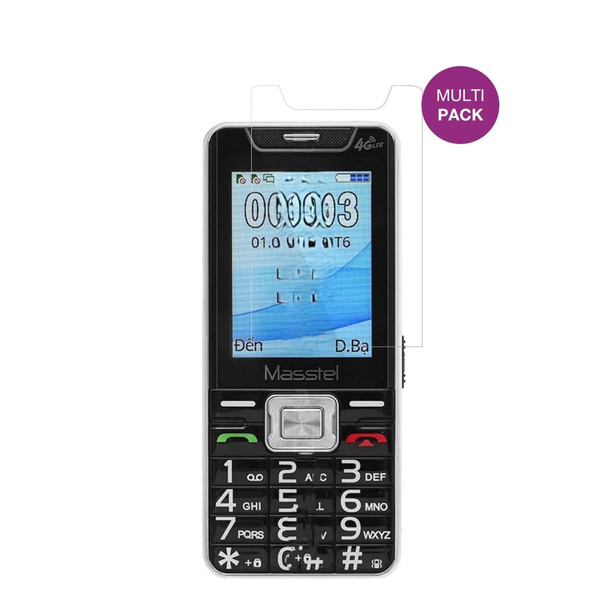 4x Schutzfolie klar für Masstel Izi 55 Display-Sch (2)