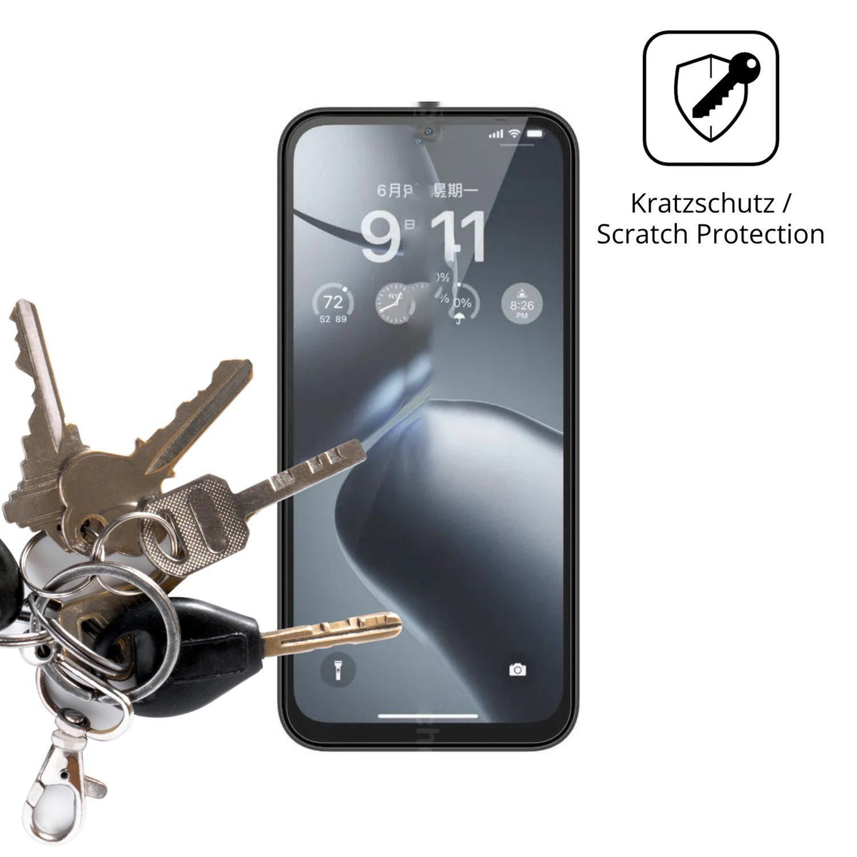 4x Schutzfolie matt für Fossibot S7 Display-Schutz (4)