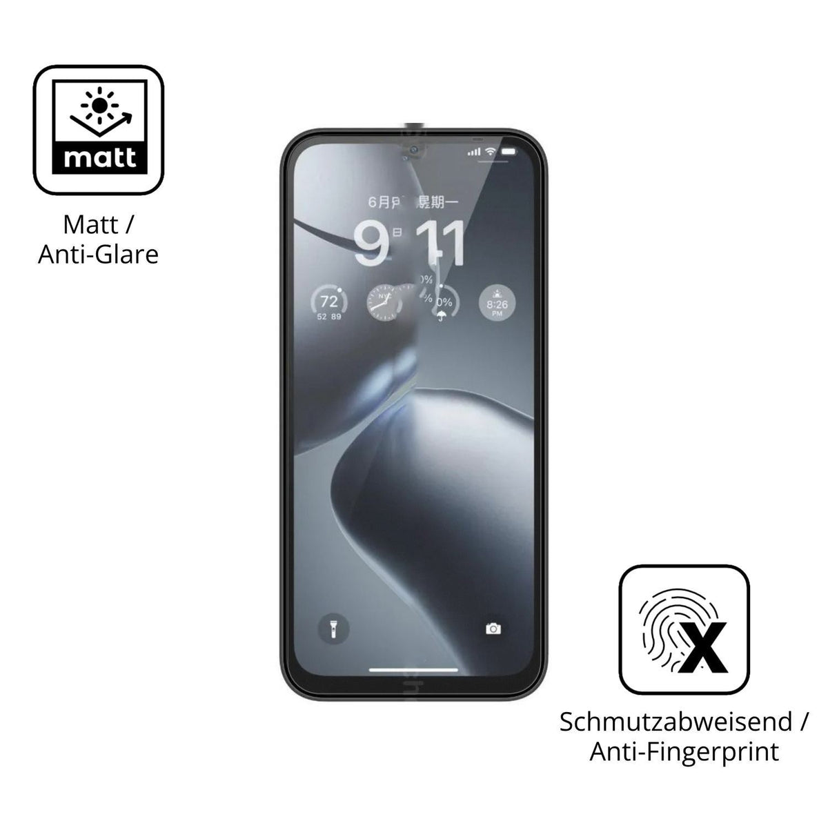4x Schutzfolie matt für Fossibot S7 Display-Schutz (5)