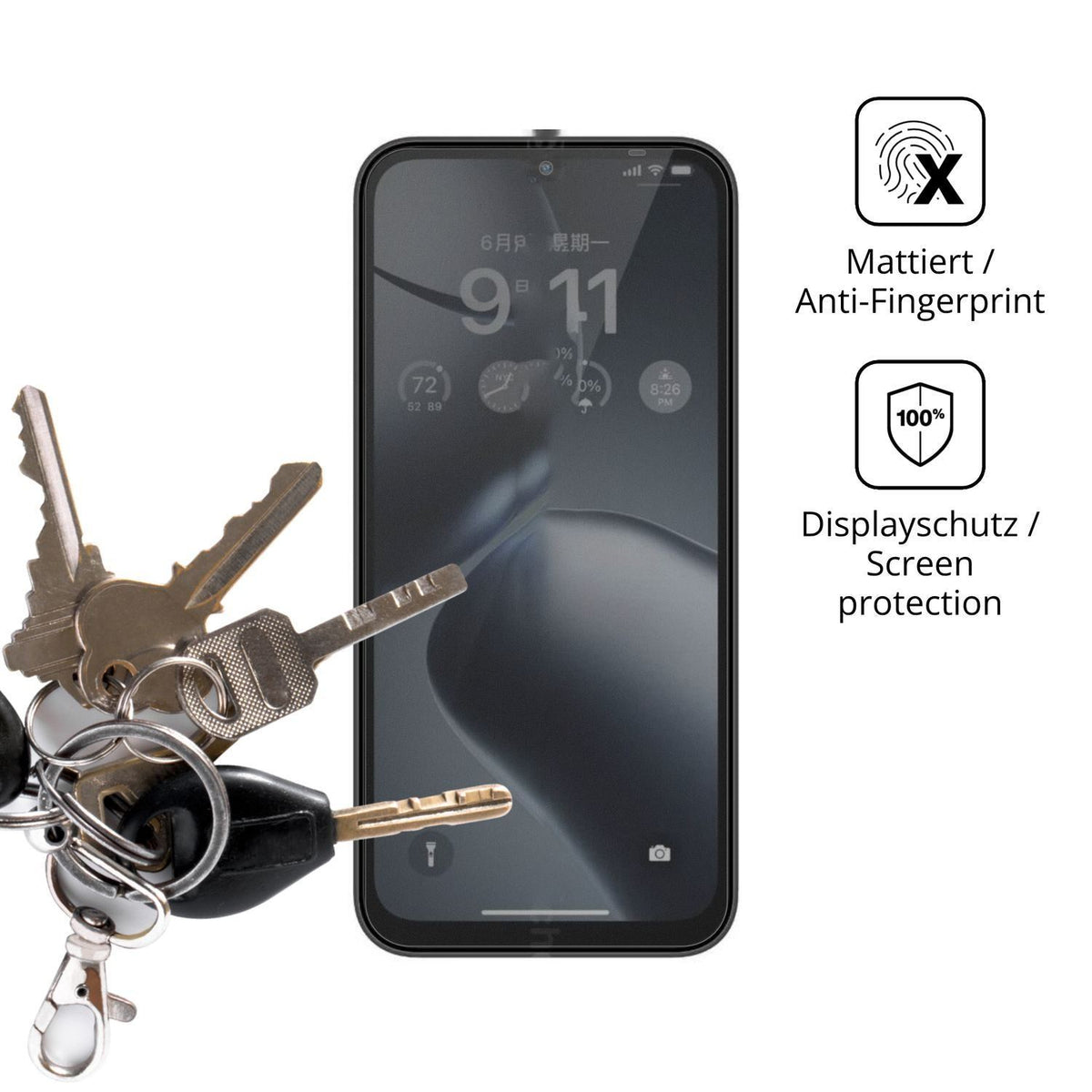Blickschutzfolie für Fossibot S7 matt Schutzfolie  (3)