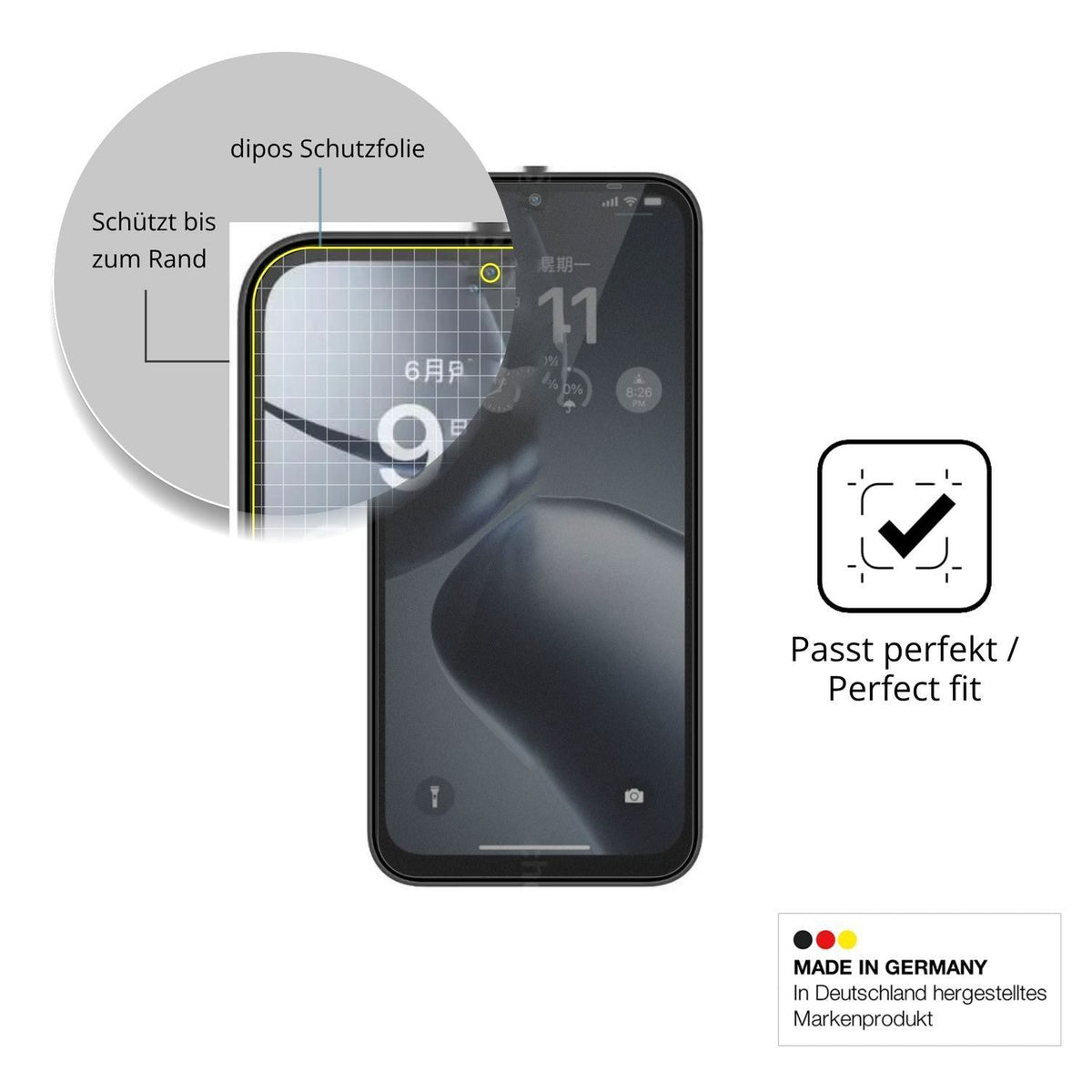 Blickschutzfolie für Fossibot S7 matt Schutzfolie  (4)