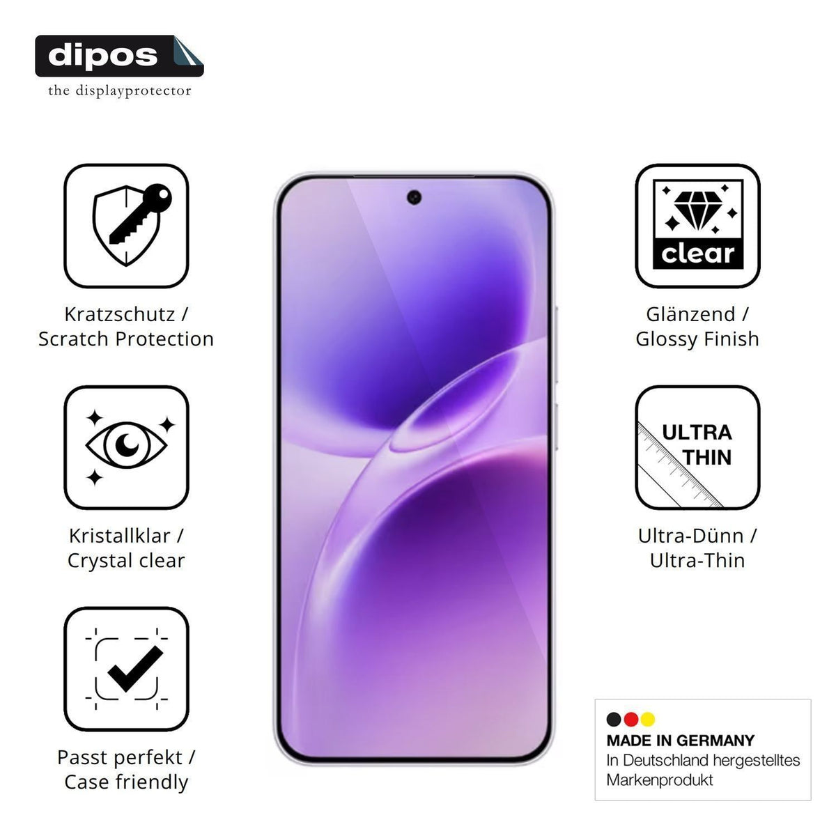 4x Schutzfolie klar für Vivo X300 FE Display-Schut (7)