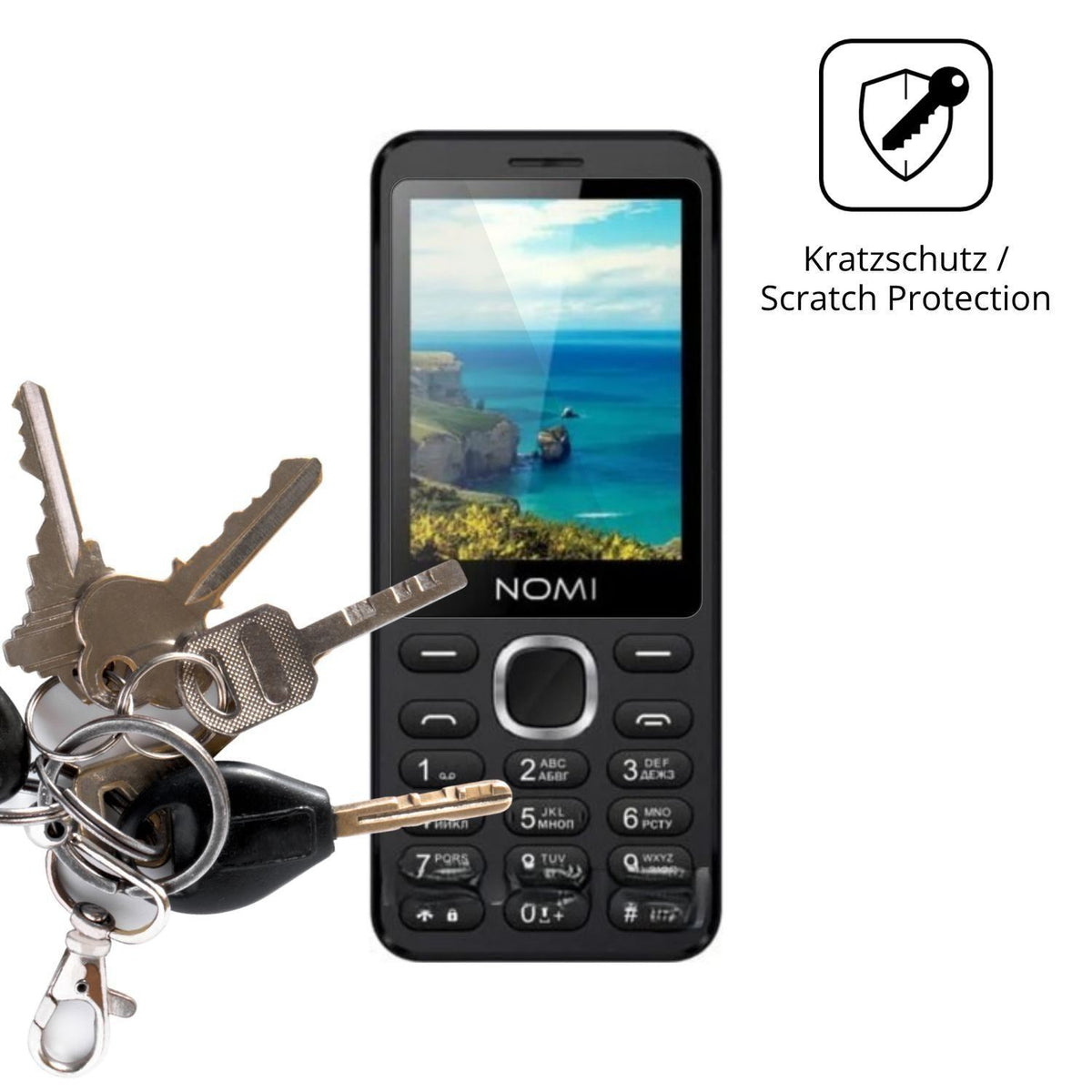 4x Schutzfolie klar für Nomi i2820 Display-Schutzf (4)