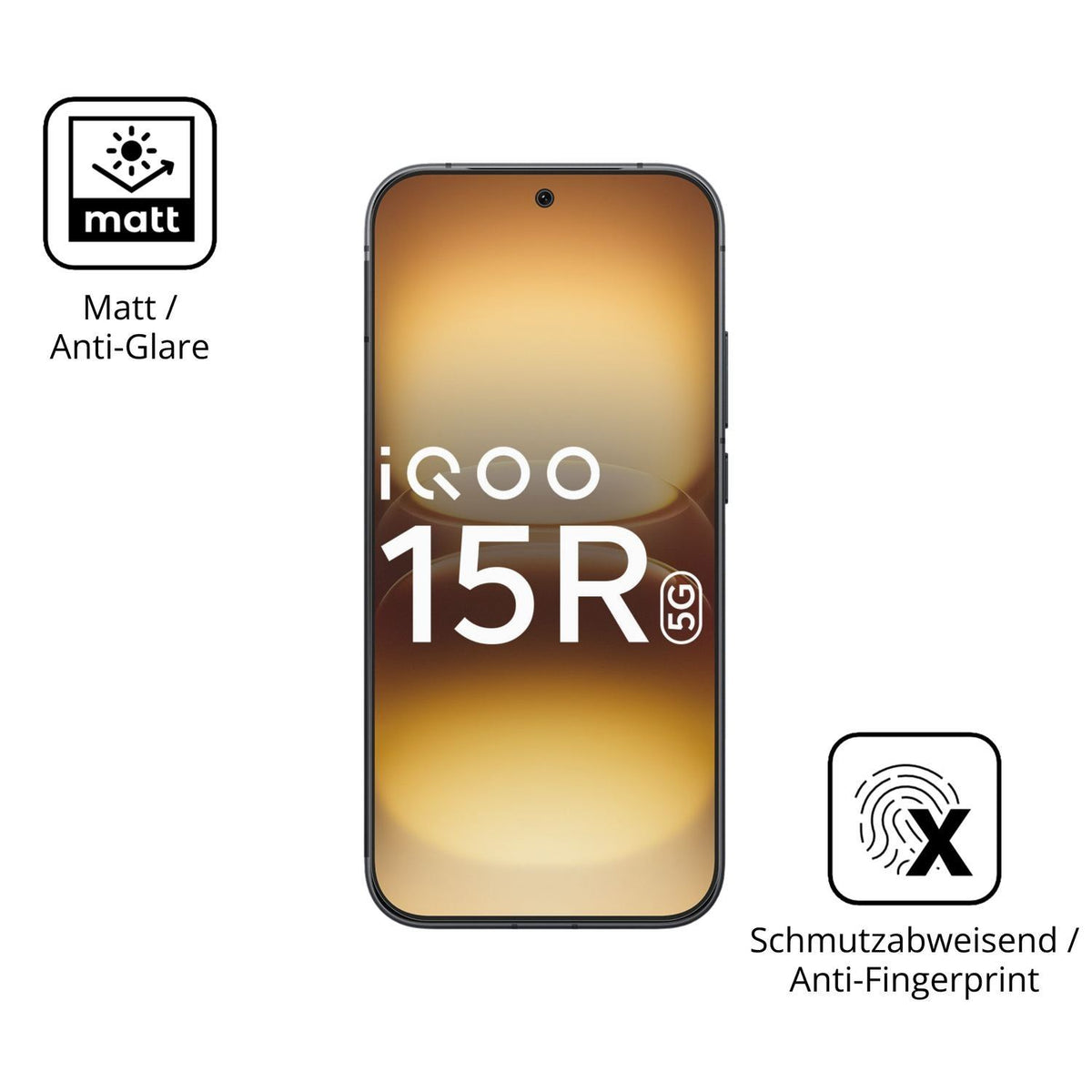 2x 9H Schutzfolie matt für Vivo iQOO 15R Panzerfol (5)