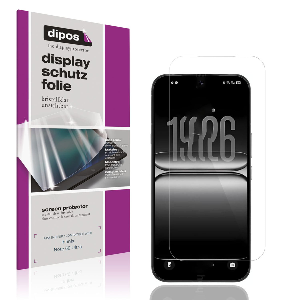 4x Schutzfolie klar für Infinix Note 60 Ultra Disp (1)