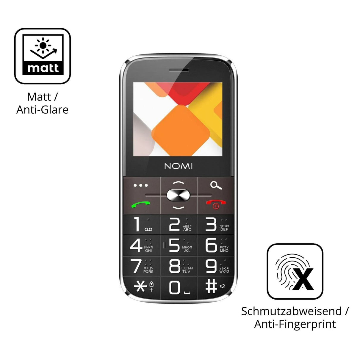 4x Schutzfolie matt für Nomi i220 Display-Schutzfo (5)