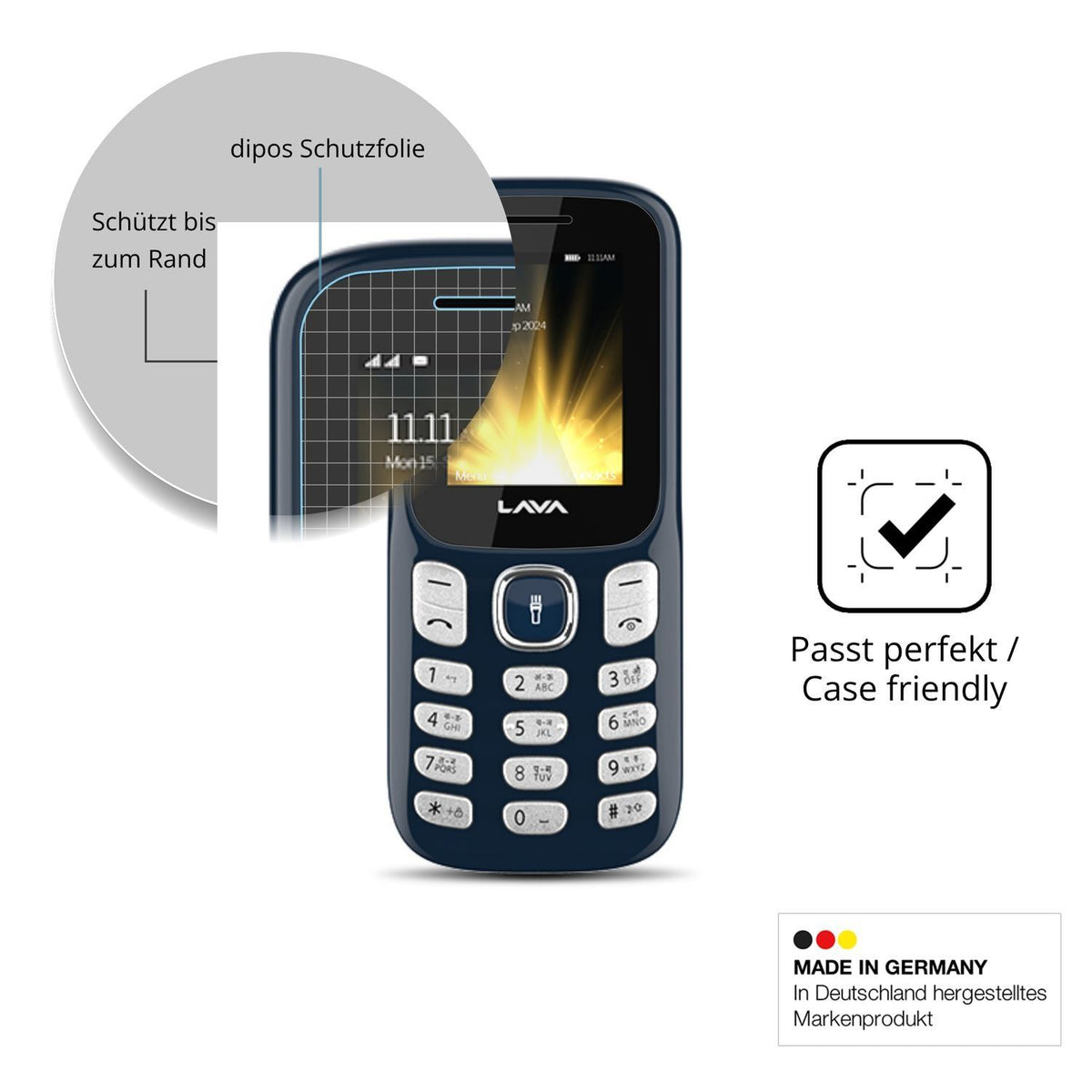 2x 9H Schutzfolie für Lava A3 Torch Panzerfolie (6)