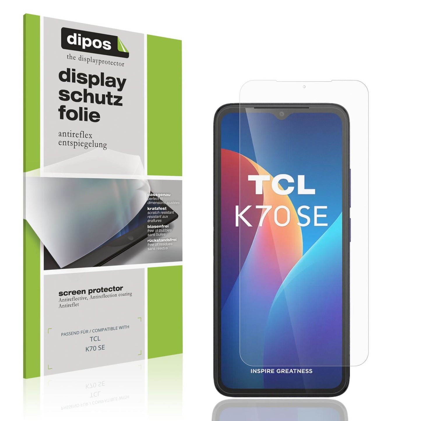 4x Schutzfolie matt für TCL K70 SE Display-Schutzf (1)