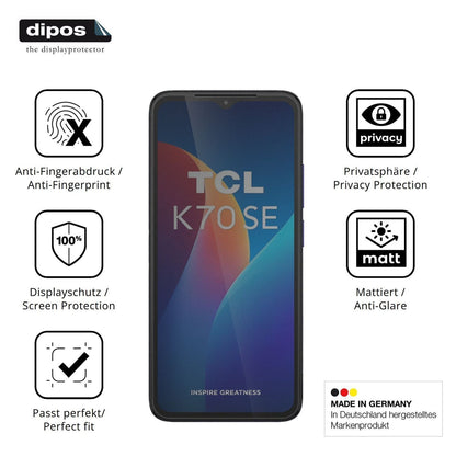 Blickschutzfolie für TCL K70 SE matt Schutzfolie P (5)