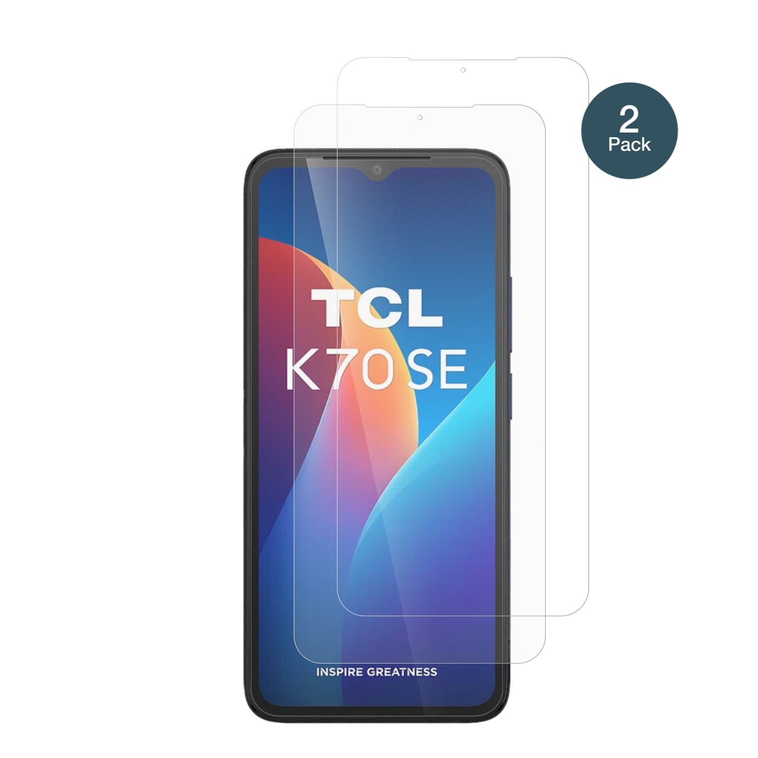 2x 9H Schutzfolie matt für TCL K70 SE Panzerfolie (2)