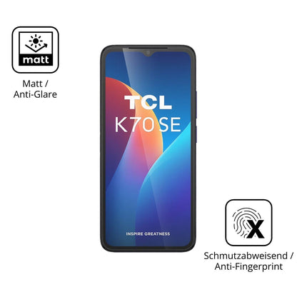 2x 9H Schutzfolie matt für TCL K70 SE Panzerfolie (5)
