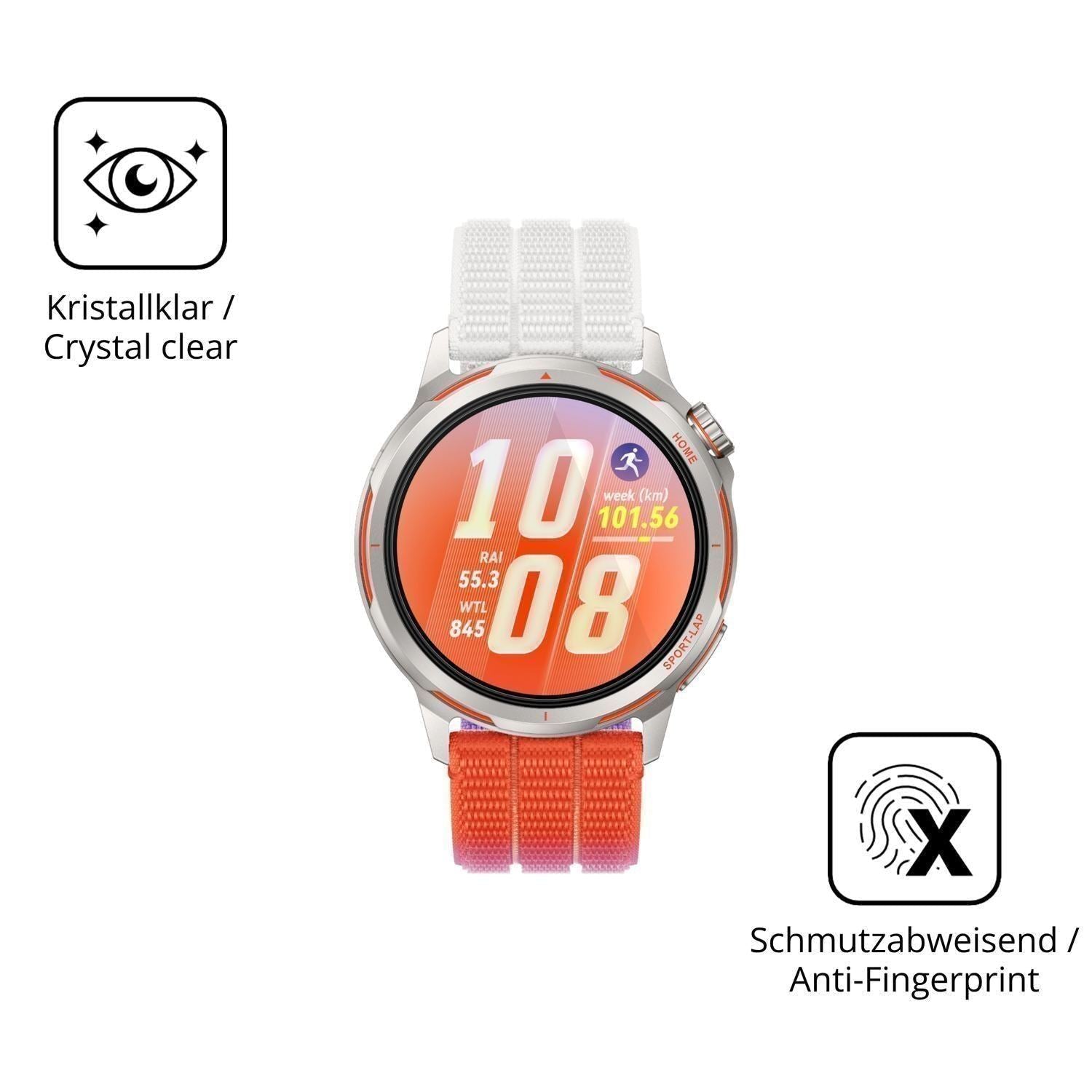 2x 9H Schutzfolie für Huawei Watch GT Runner 2 Pan (5)