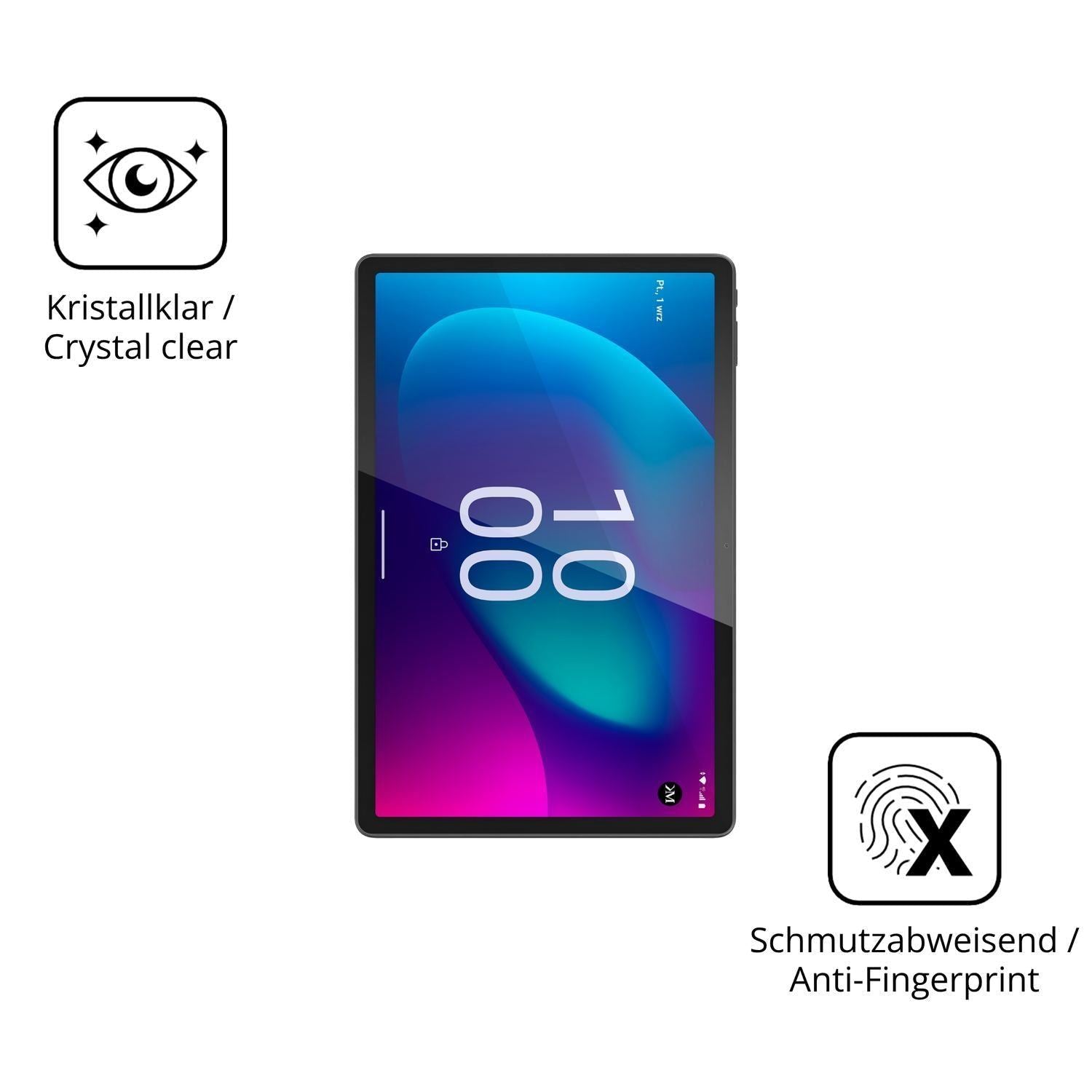 2x 9H Schutzfolie für Kruger Matz Eagle 1078S Panz (5)