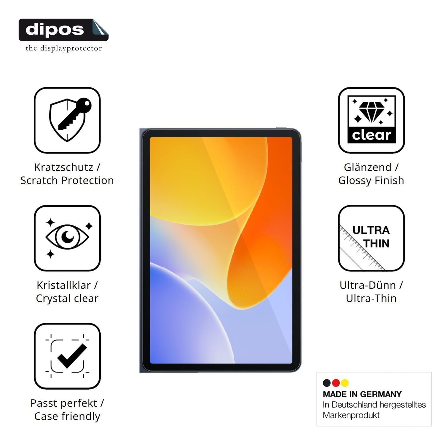 2x Schutzfolie klar für Infinix XPad 30E Display-S (7)
