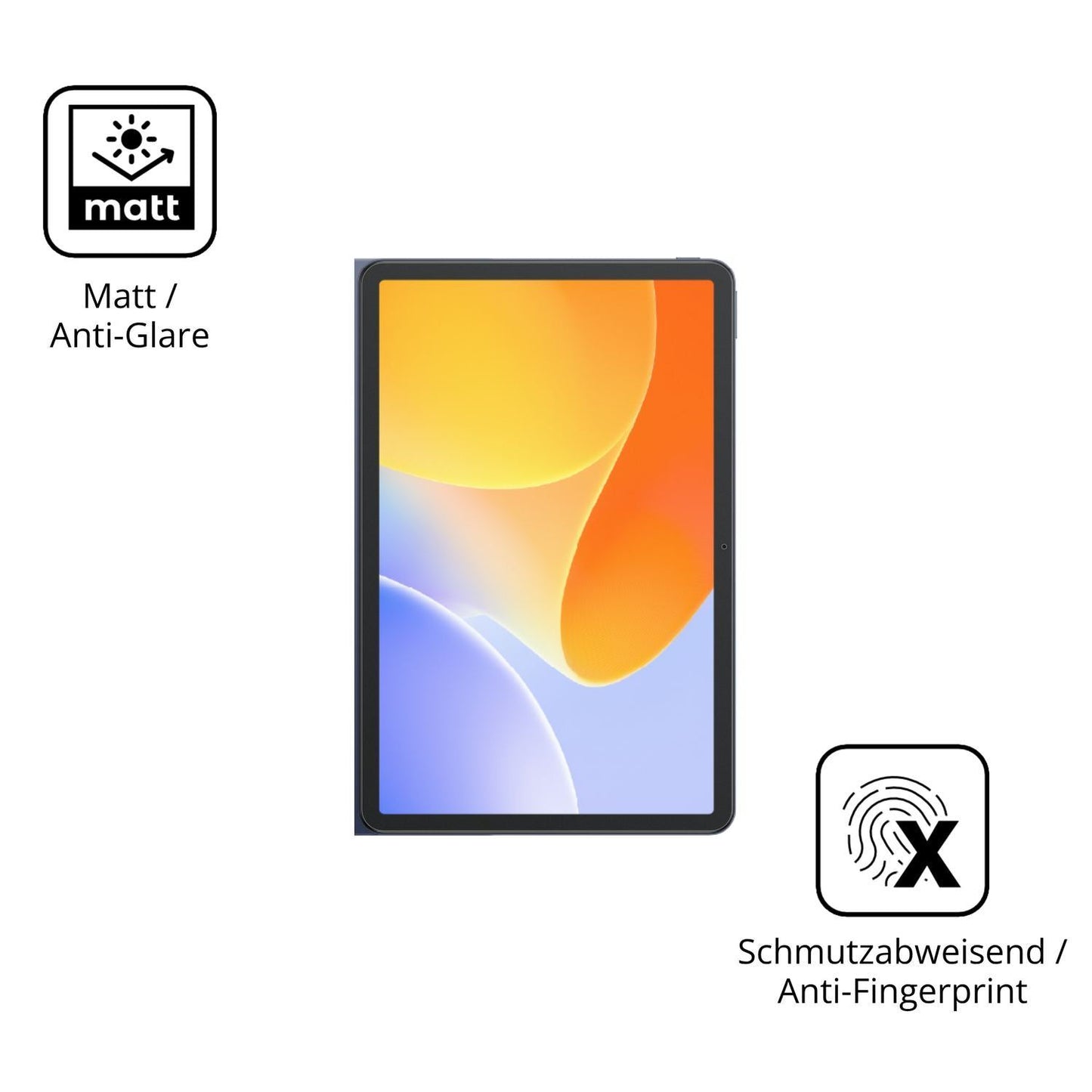 2x Schutzfolie matt für Infinix XPad 30E Display-S (5)