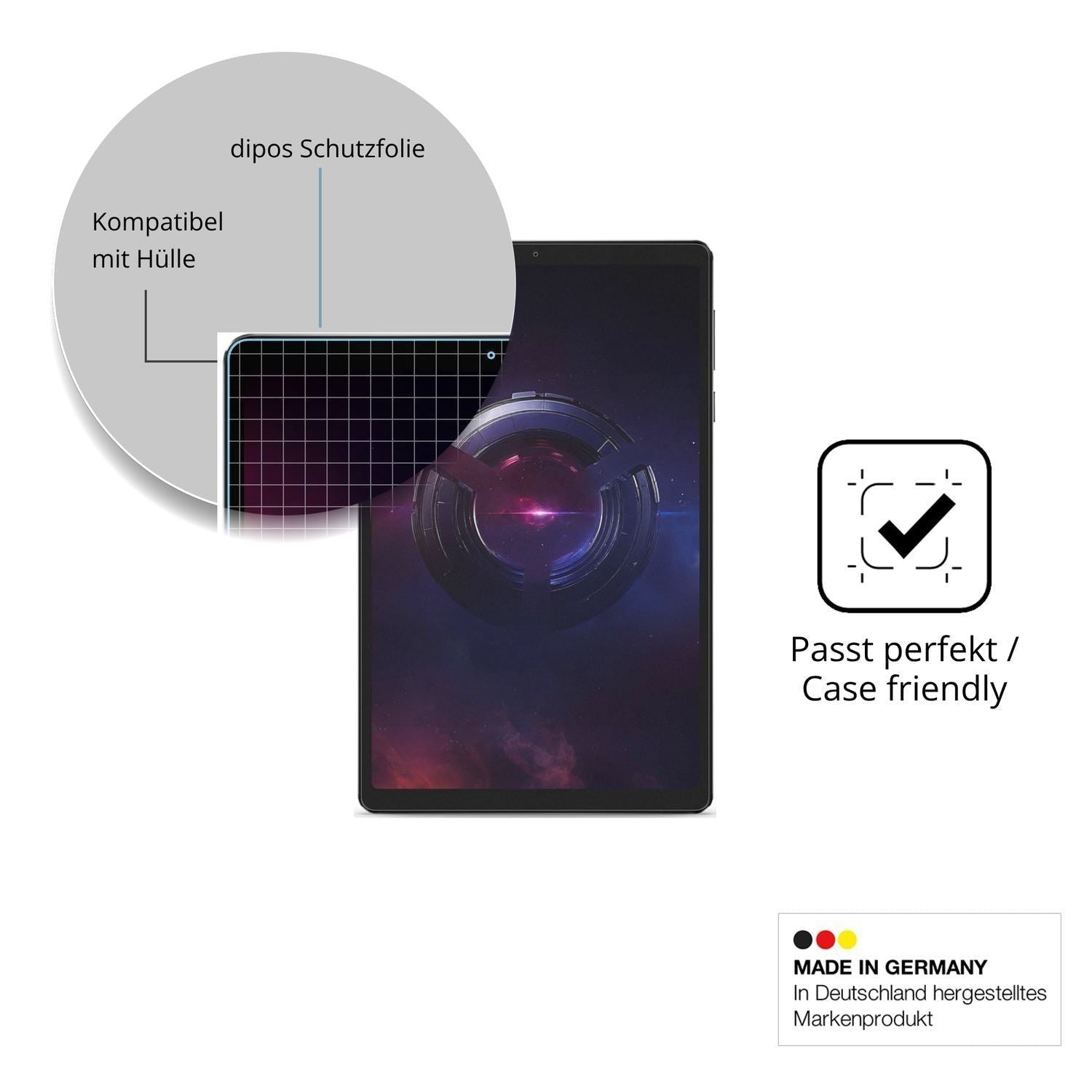 2x Schutzfolie matt für Lenovo Legion Tab 8.8 Gen  (6)