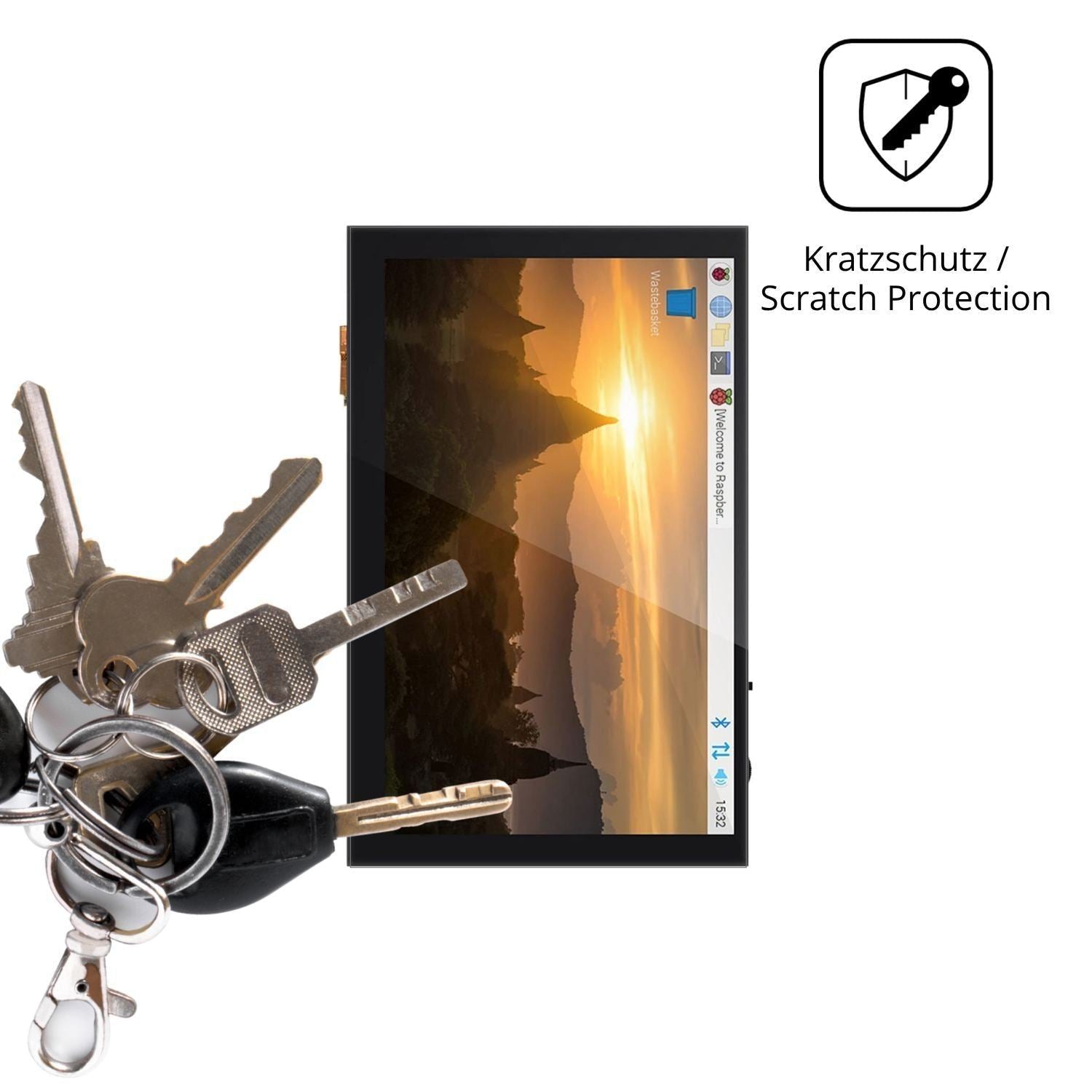 4x Schutzfolie klar für Bigtreetech TFT50 V2.1 Dis (4)