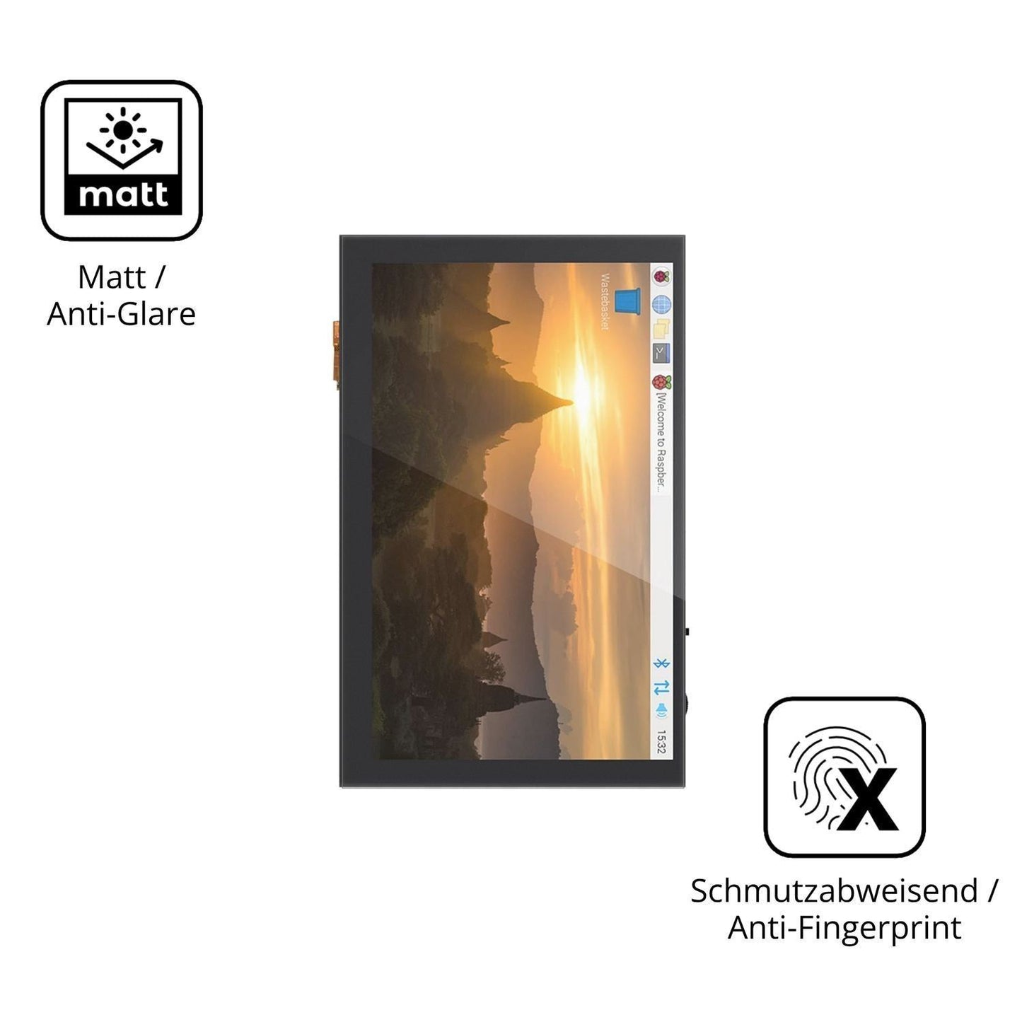 4x Schutzfolie matt für Bigtreetech TFT50 V2.1 Dis (5)