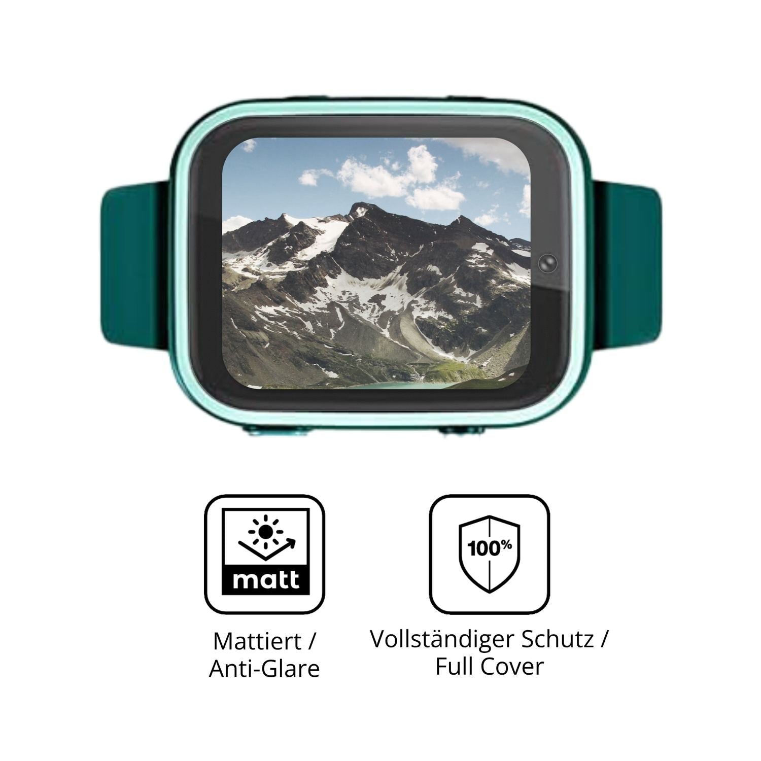 2x Full Cover Schutzfolie matt für Oliimptek T45 (5)