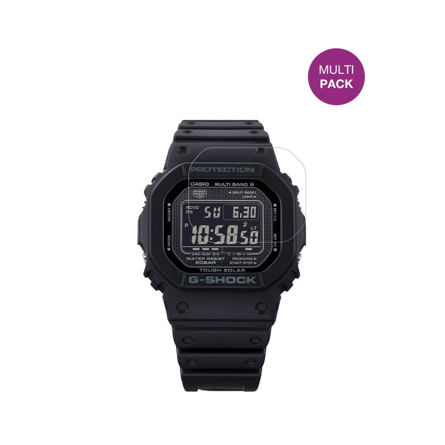 6x Schutzfolie klar für Casio G-Shock GW-5000-HS D (2)