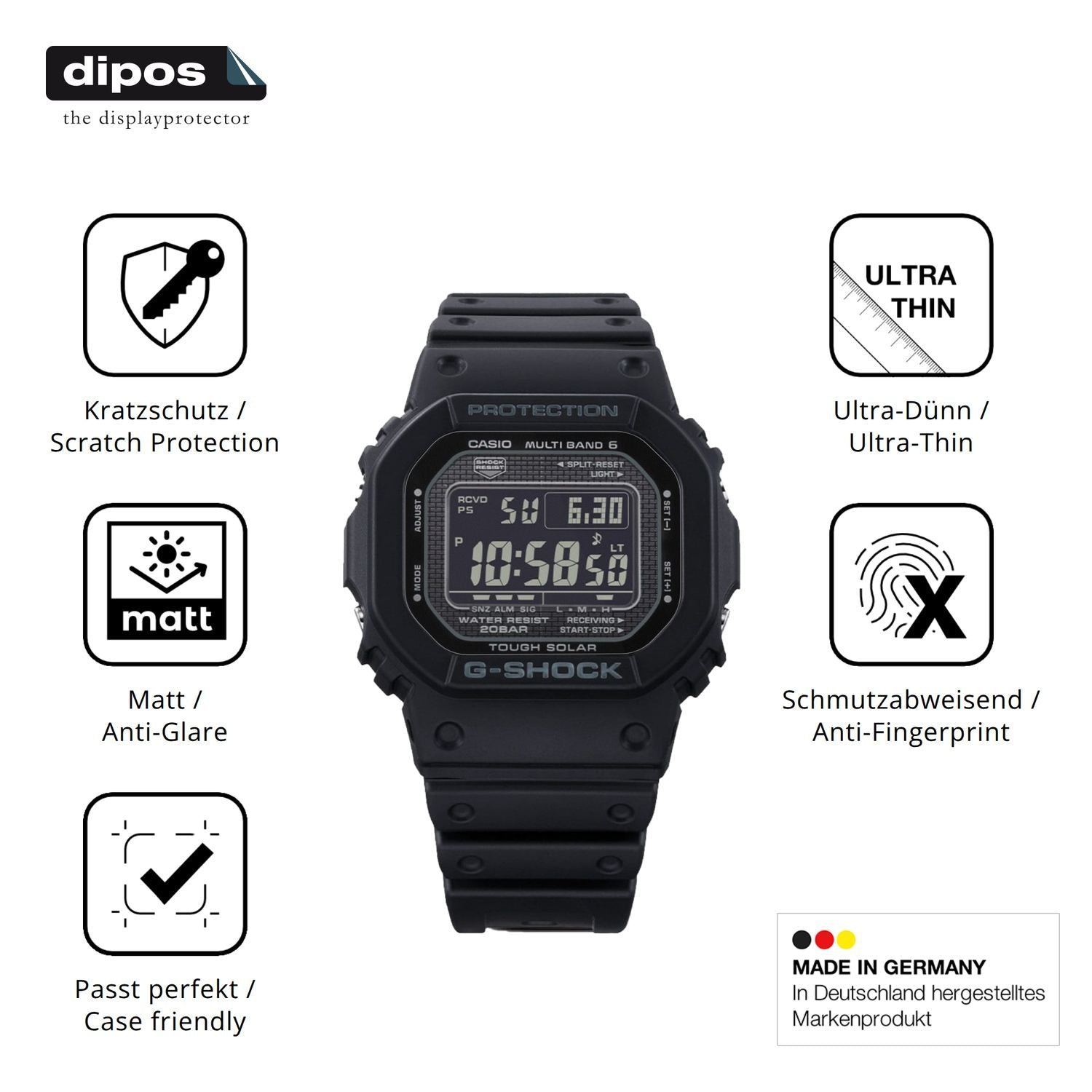 6x Schutzfolie matt für Casio G-Shock GW-5000-HS D (7)