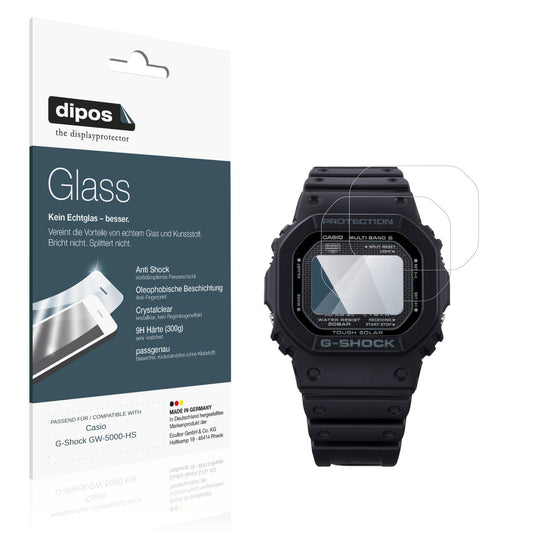2x 9H Schutzfolie für Casio G-Shock GW-5000-HS Pan (1)