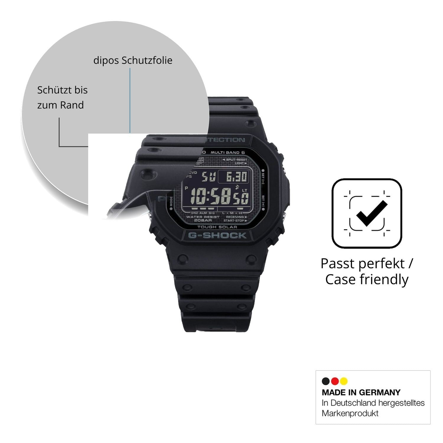 2x 9H Schutzfolie für Casio G-Shock GW-5000-HS Pan (6)
