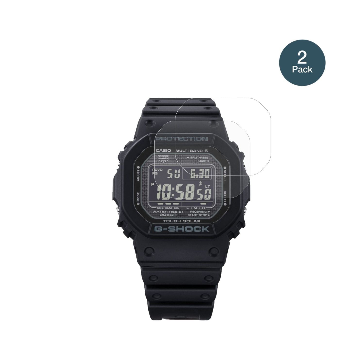 2x 9H Schutzfolie matt für Casio G-Shock GW-5000-H (2)