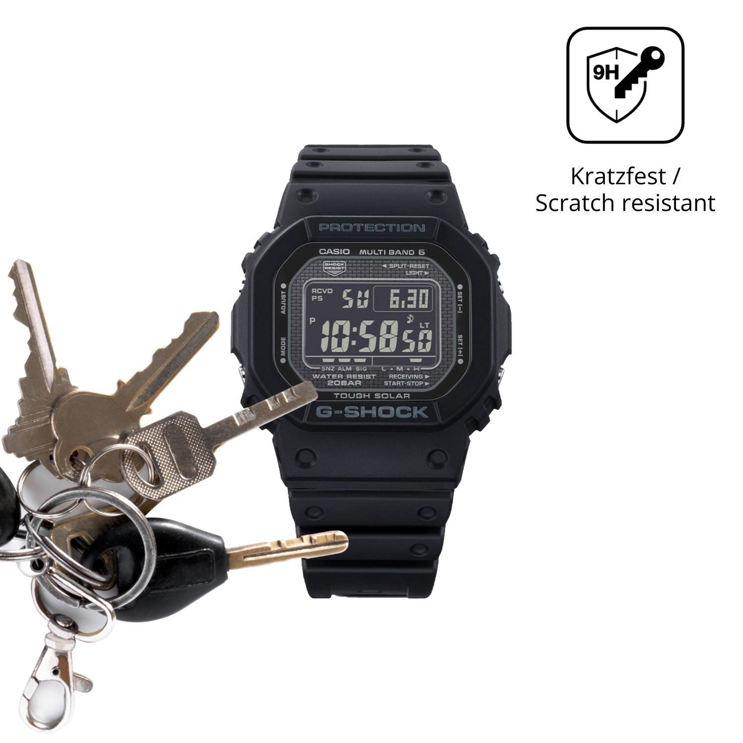 2x 9H Schutzfolie matt für Casio G-Shock GW-5000-H (3)