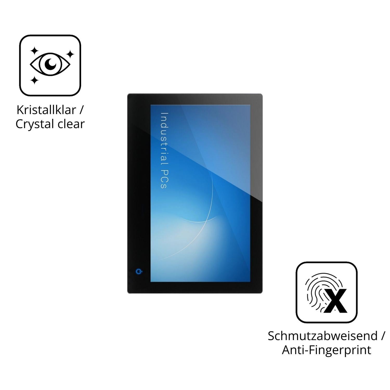 2x 9H Schutzfolie für ADS-TEC Industrial IT OPC901 (5)