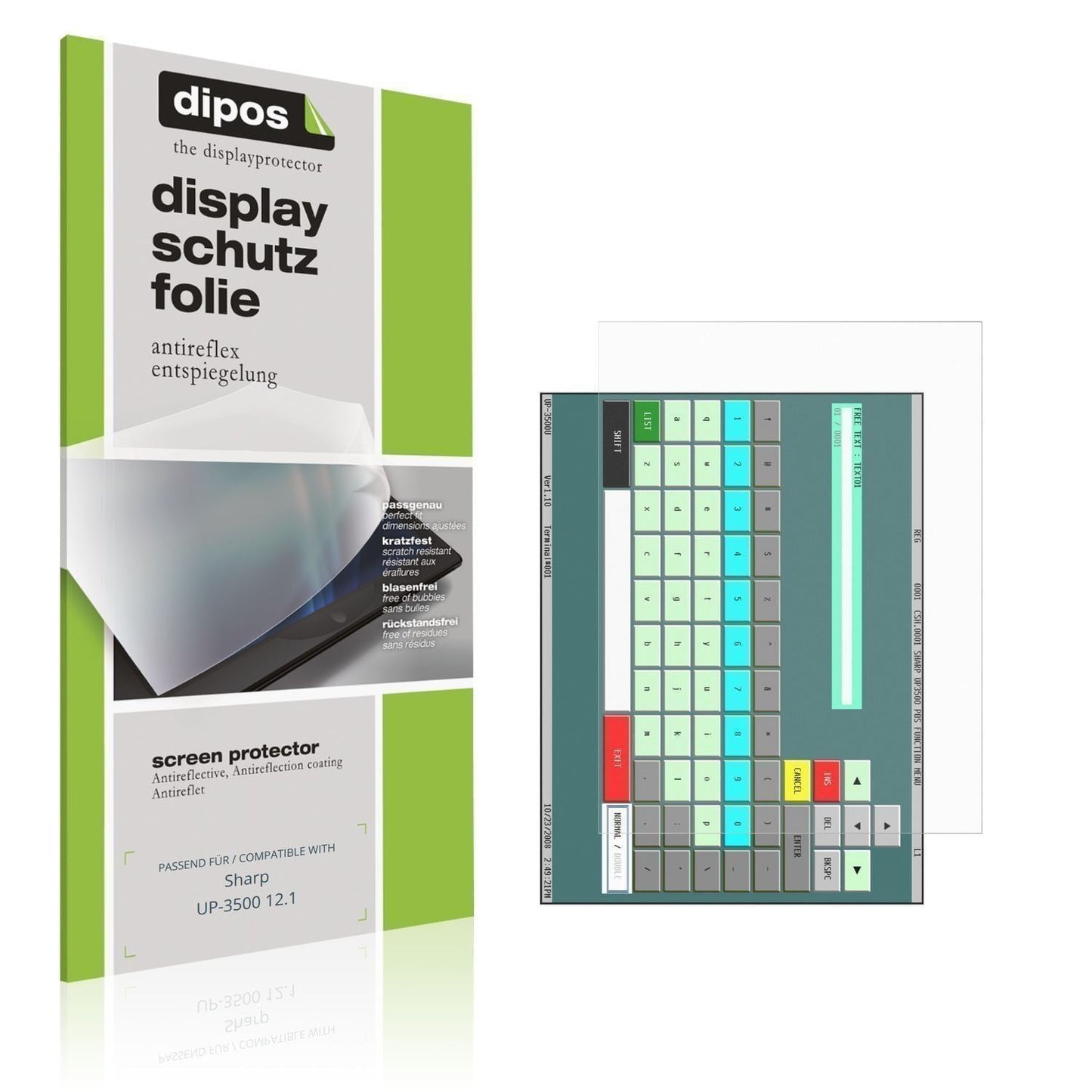 2x Schutzfolie matt für Sharp UP-3500 12.1 Display (1)