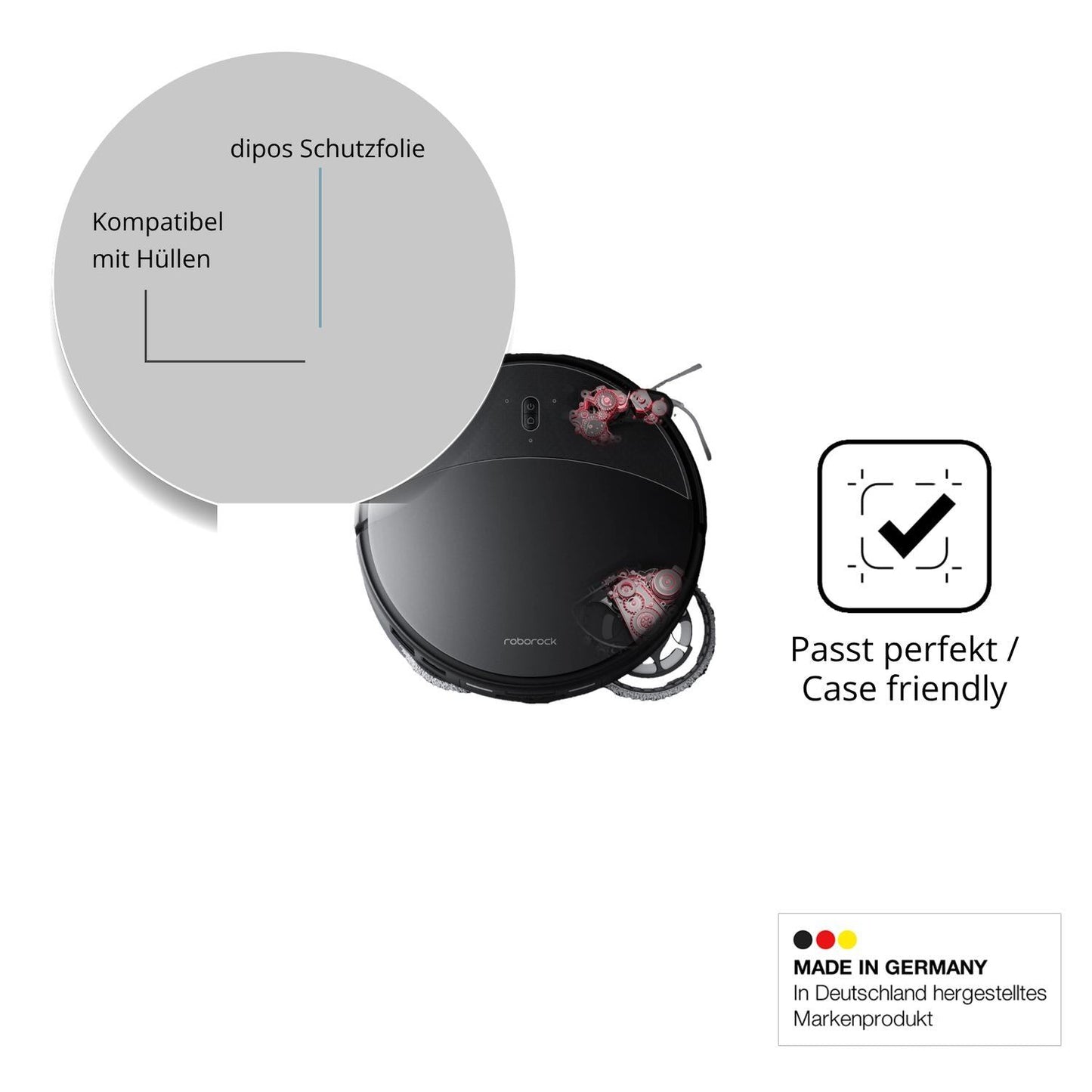 2x Schutzfolie klar für Roborock Saros 20 Display- (6)