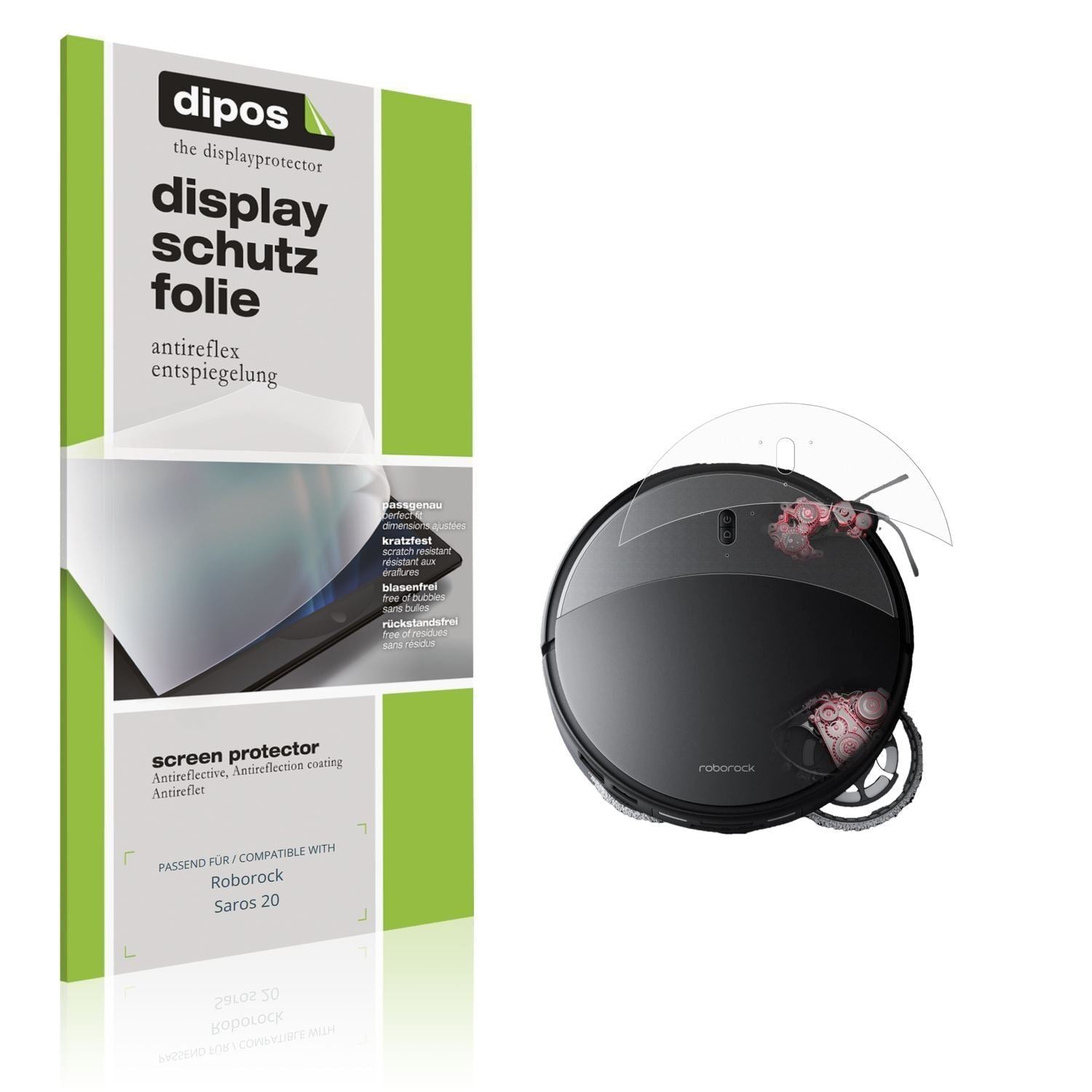 2x Schutzfolie matt für Roborock Saros 20 Display- (1)