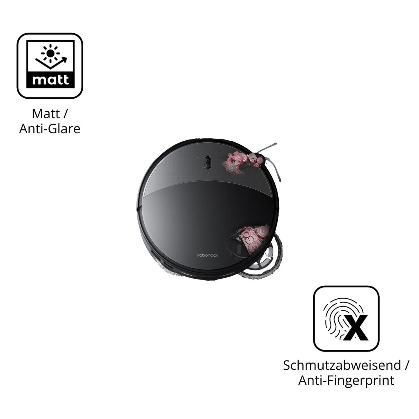 2x Schutzfolie matt für Roborock Saros 20 Display- (5)