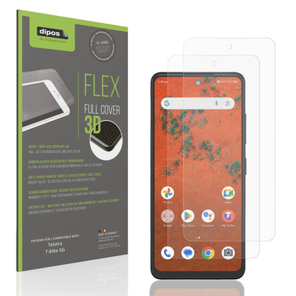 2x Full Cover Schutzfolie matt für Telstra T-Elite (1)