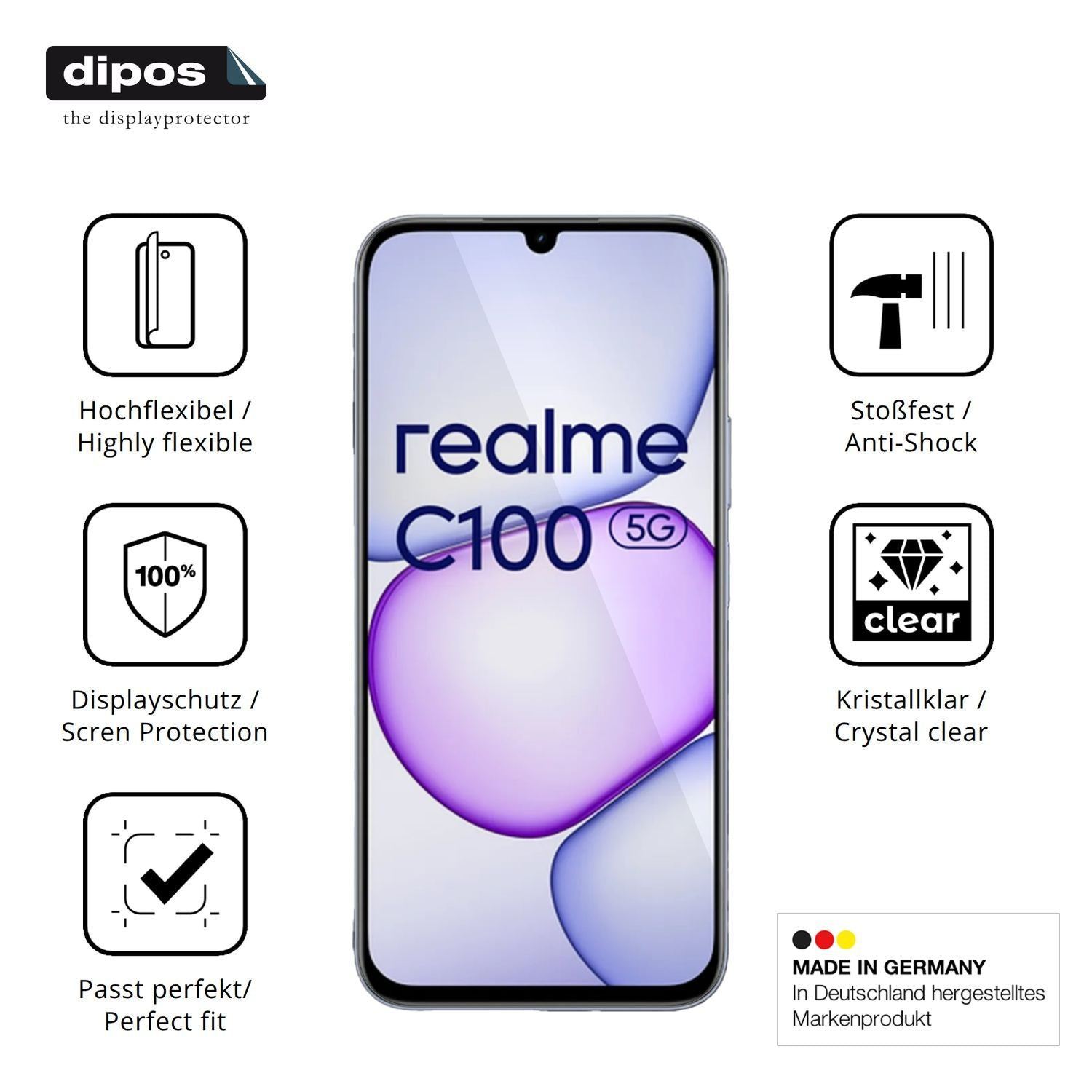 2x 3D Full Cover Schutzfolie für Realme C100 5G (7)