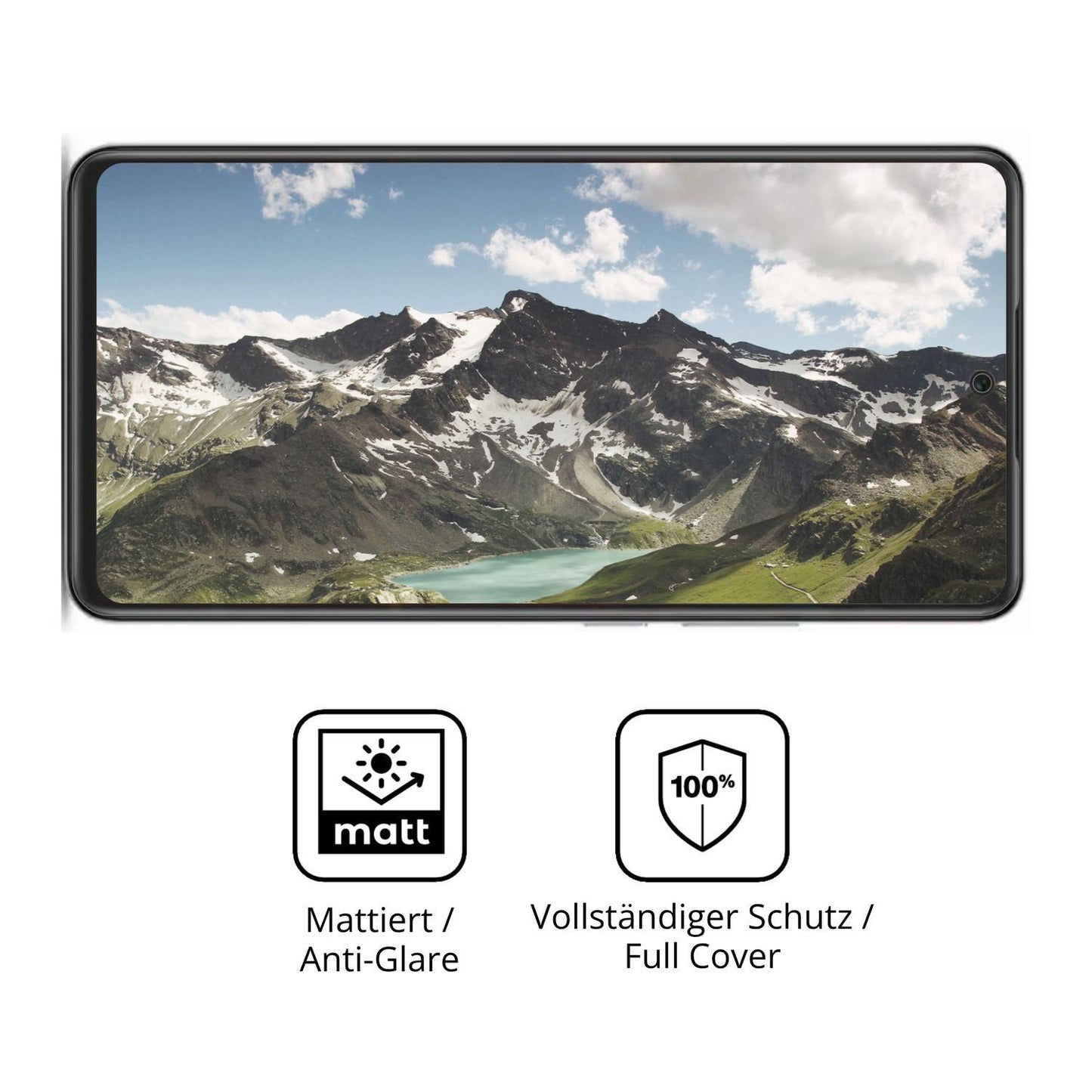 2x Full Cover Schutzfolie matt für Lava Bold 2 5G (5)