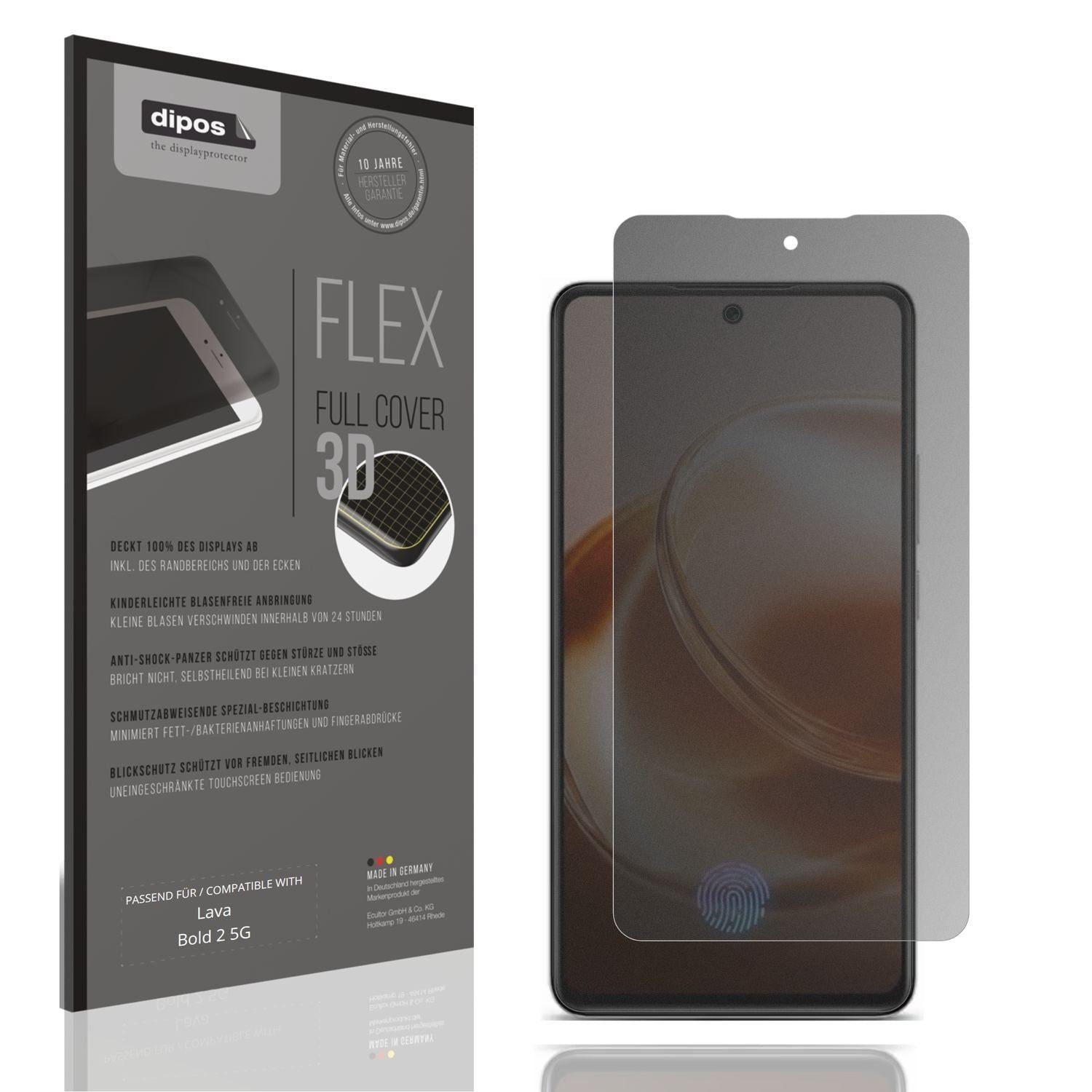 Full Cover Privacy Blickschutzfolie für Lava Bold  (1)