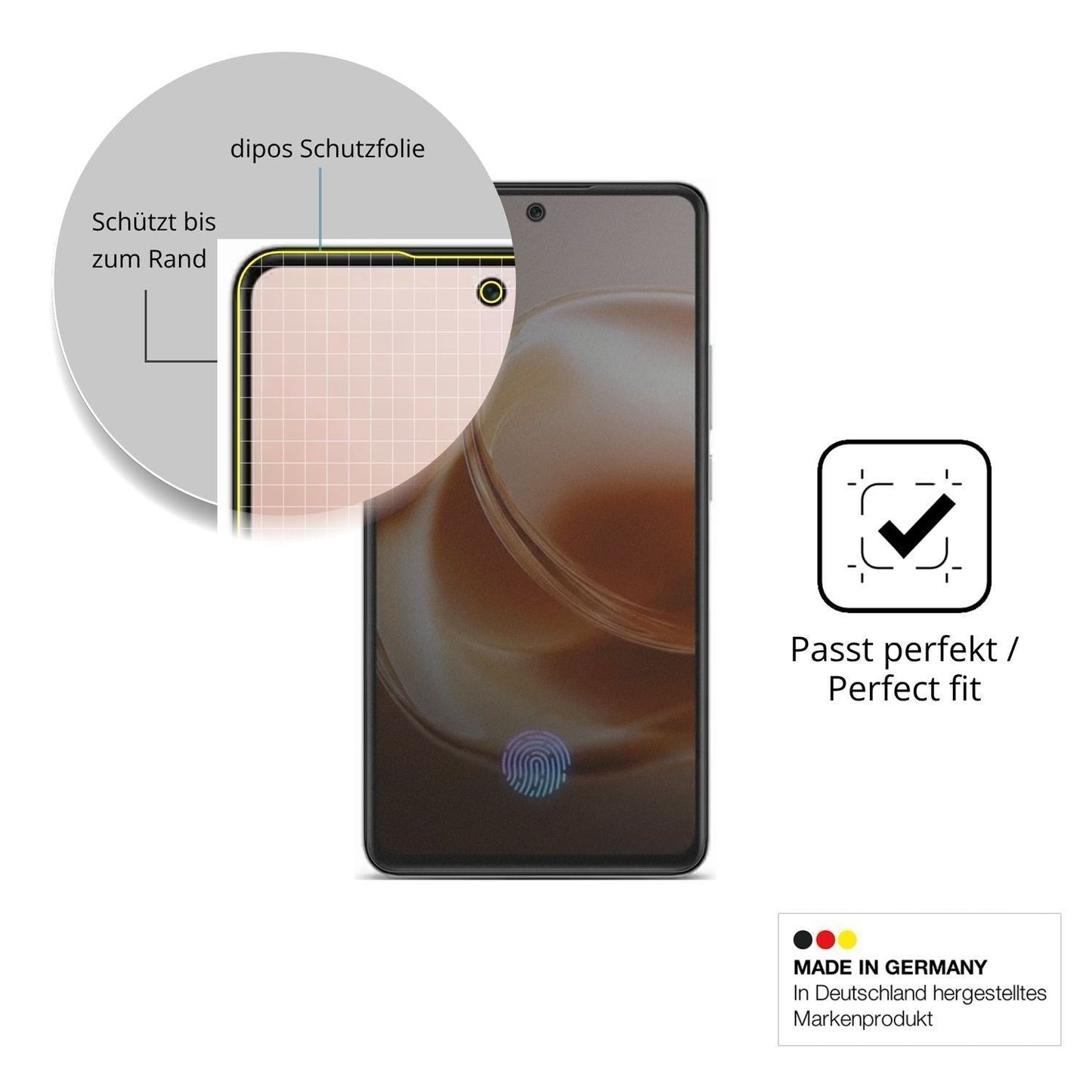 Full Cover Privacy Blickschutzfolie für Lava Bold  (4)