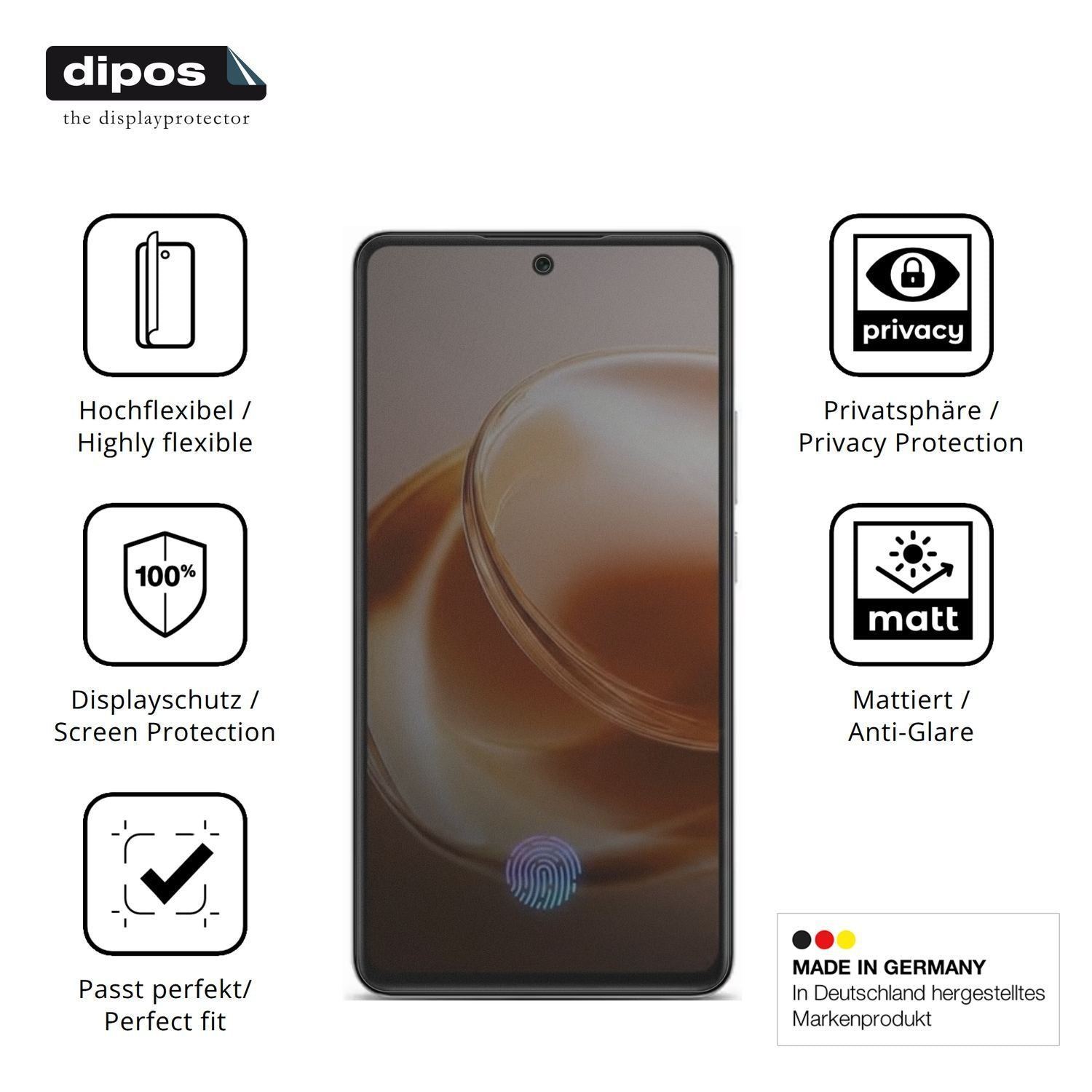Full Cover Privacy Blickschutzfolie für Lava Bold  (5)
