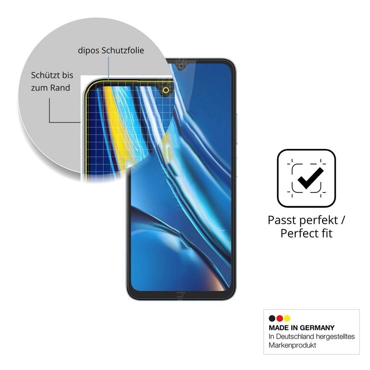 2x Full Cover Schutzfolie matt für Fossibot S5 Pro (6)