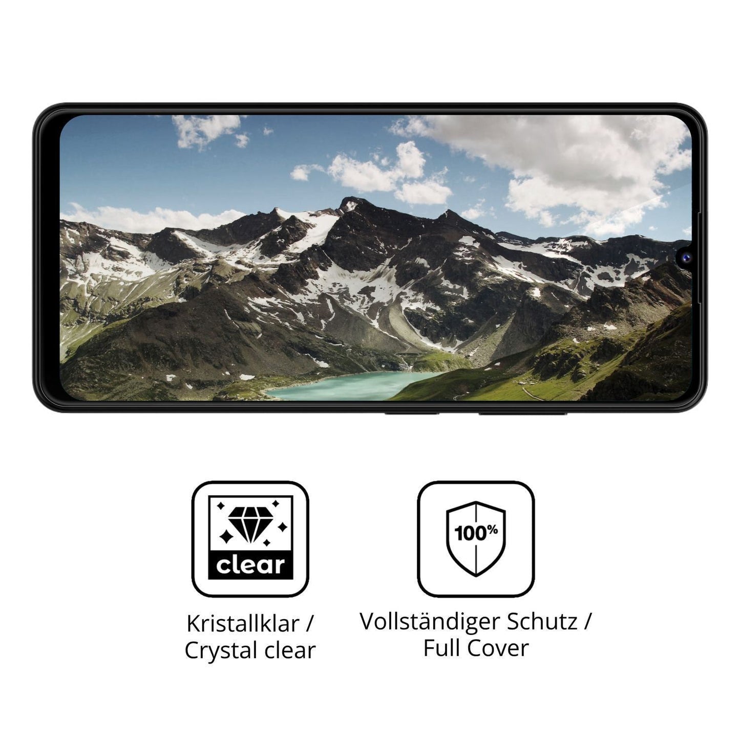2x 3D Full Cover Schutzfolie für Telstra T-Pro 2 5 (5)