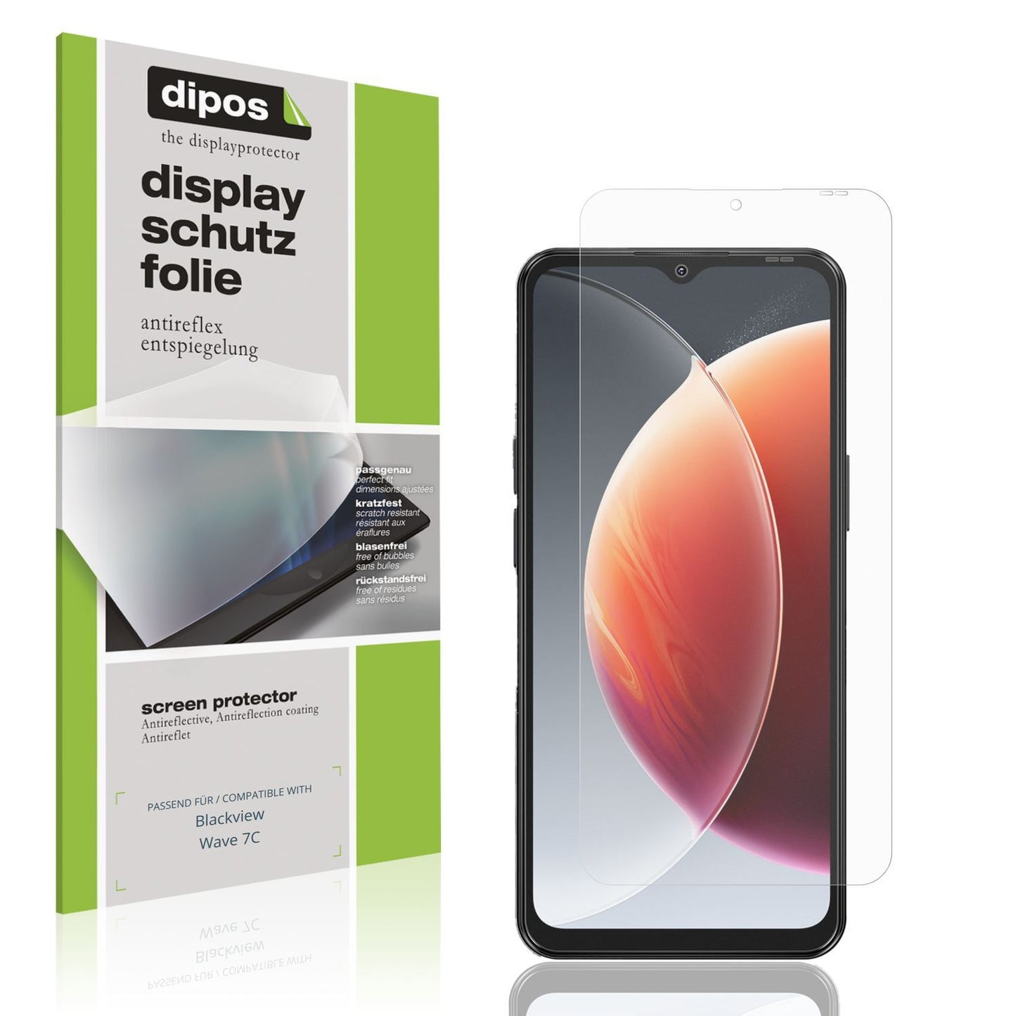 4x Schutzfolie matt für Blackview Wave 7C Display- (1)
