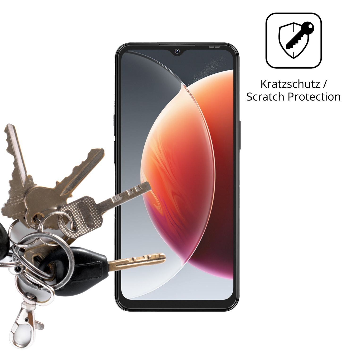 4x Schutzfolie matt für Blackview Wave 7C Display- (4)