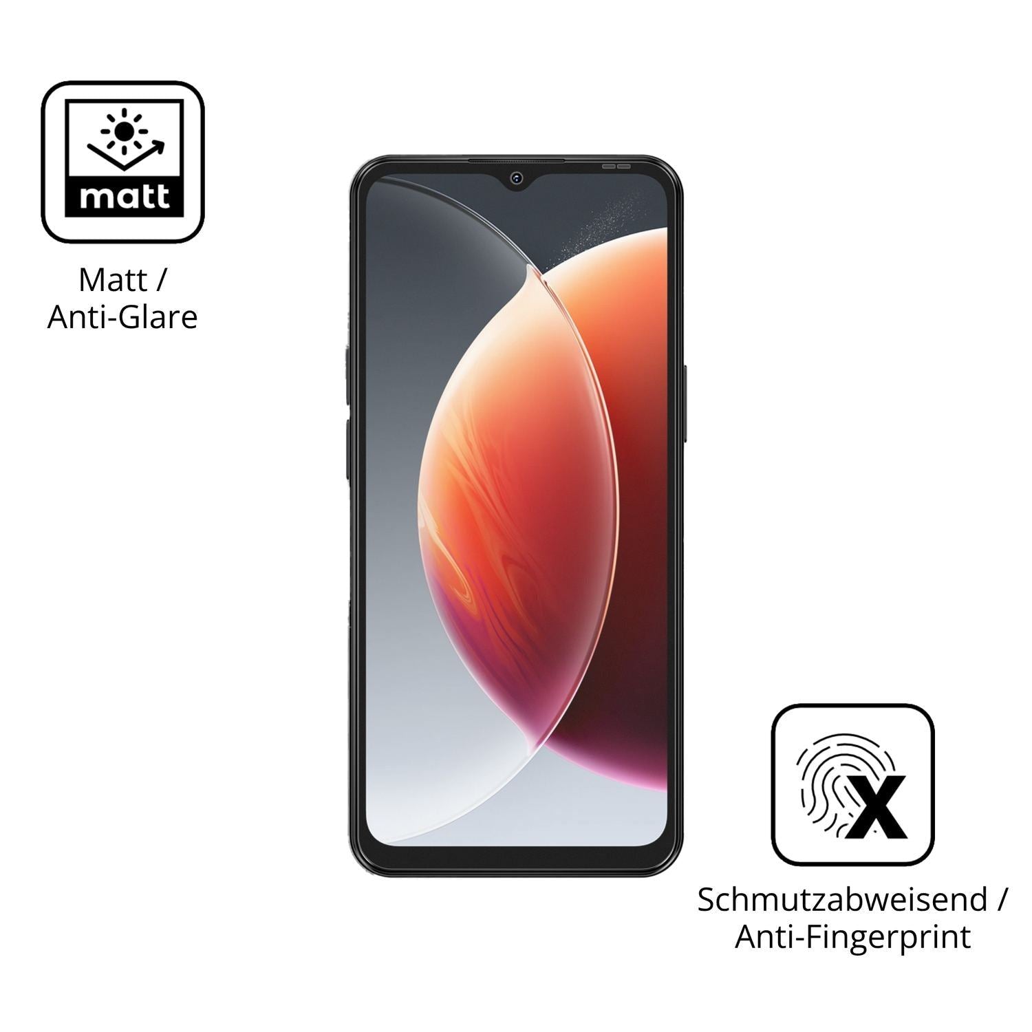 4x Schutzfolie matt für Blackview Wave 7C Display- (5)