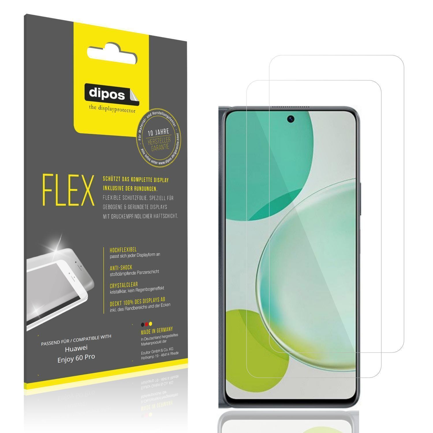 2x 3D Full Cover Schutzfolie für Huawei Enjoy 60 P (1)