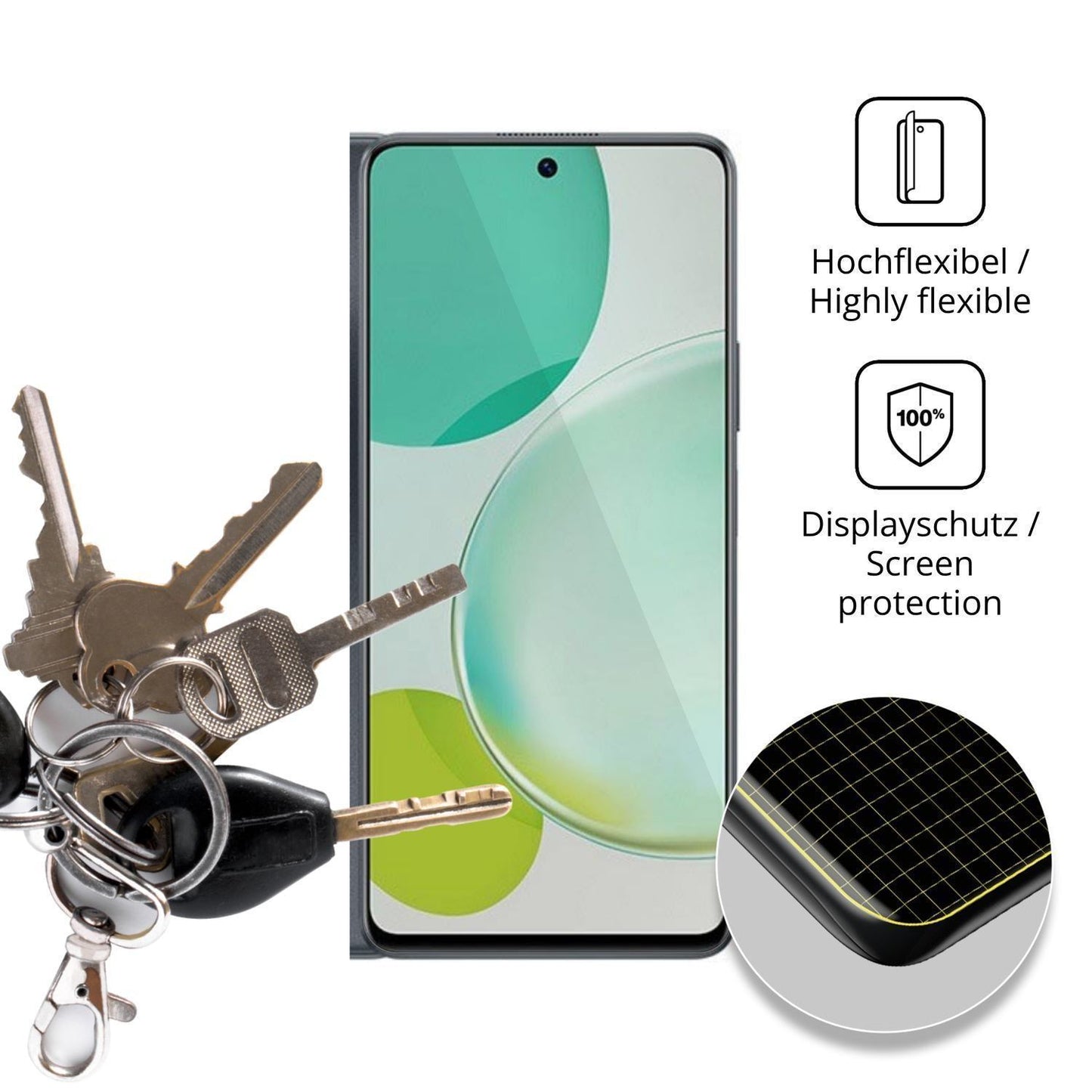 2x 3D Full Cover Schutzfolie für Huawei Enjoy 60 P (3)